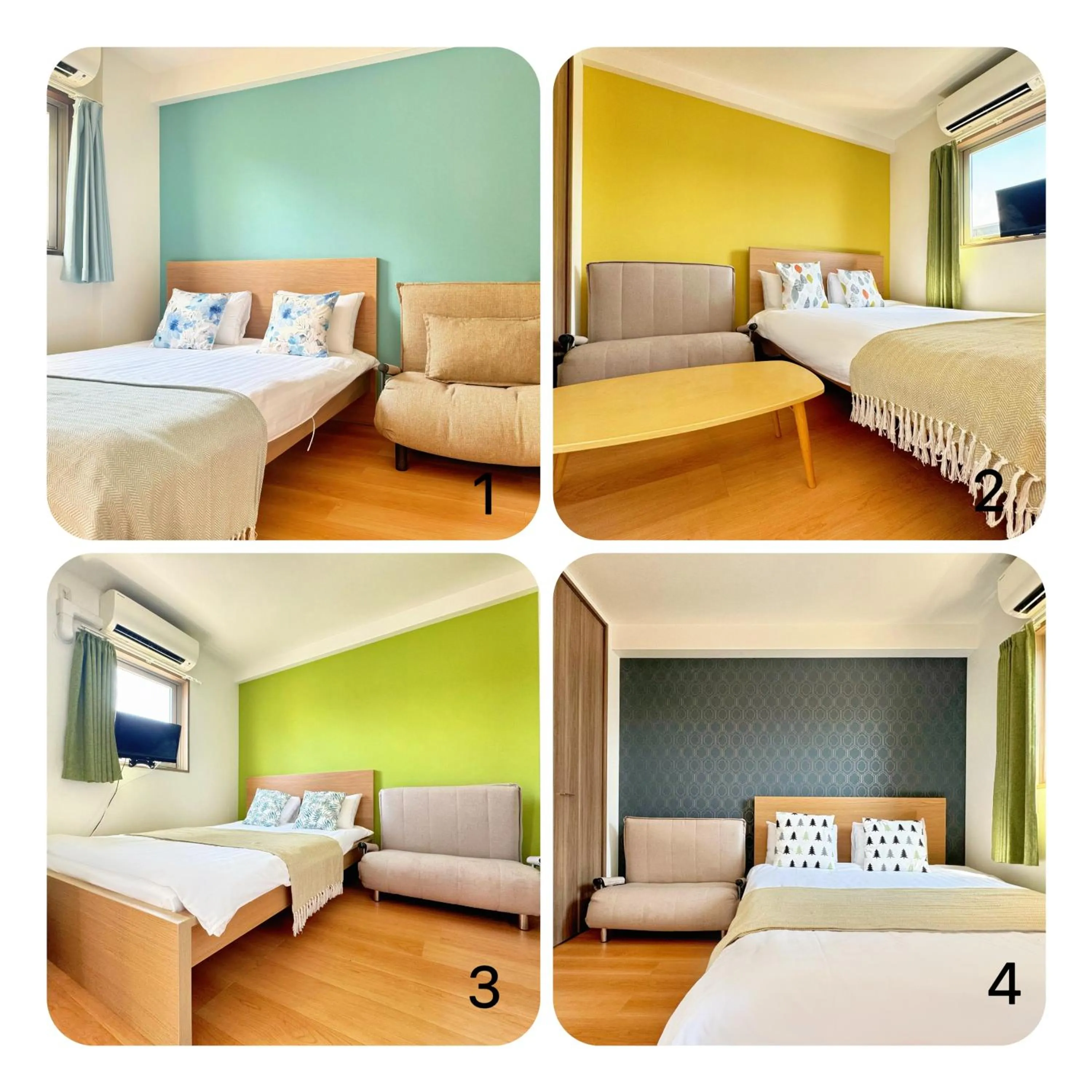 Bed in Juso AFP Apartment Hotel