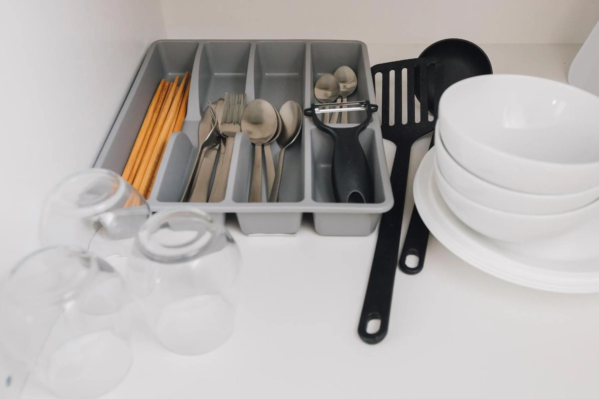 Kitchen or kitchenette in Juso AFP Apartment Hotel