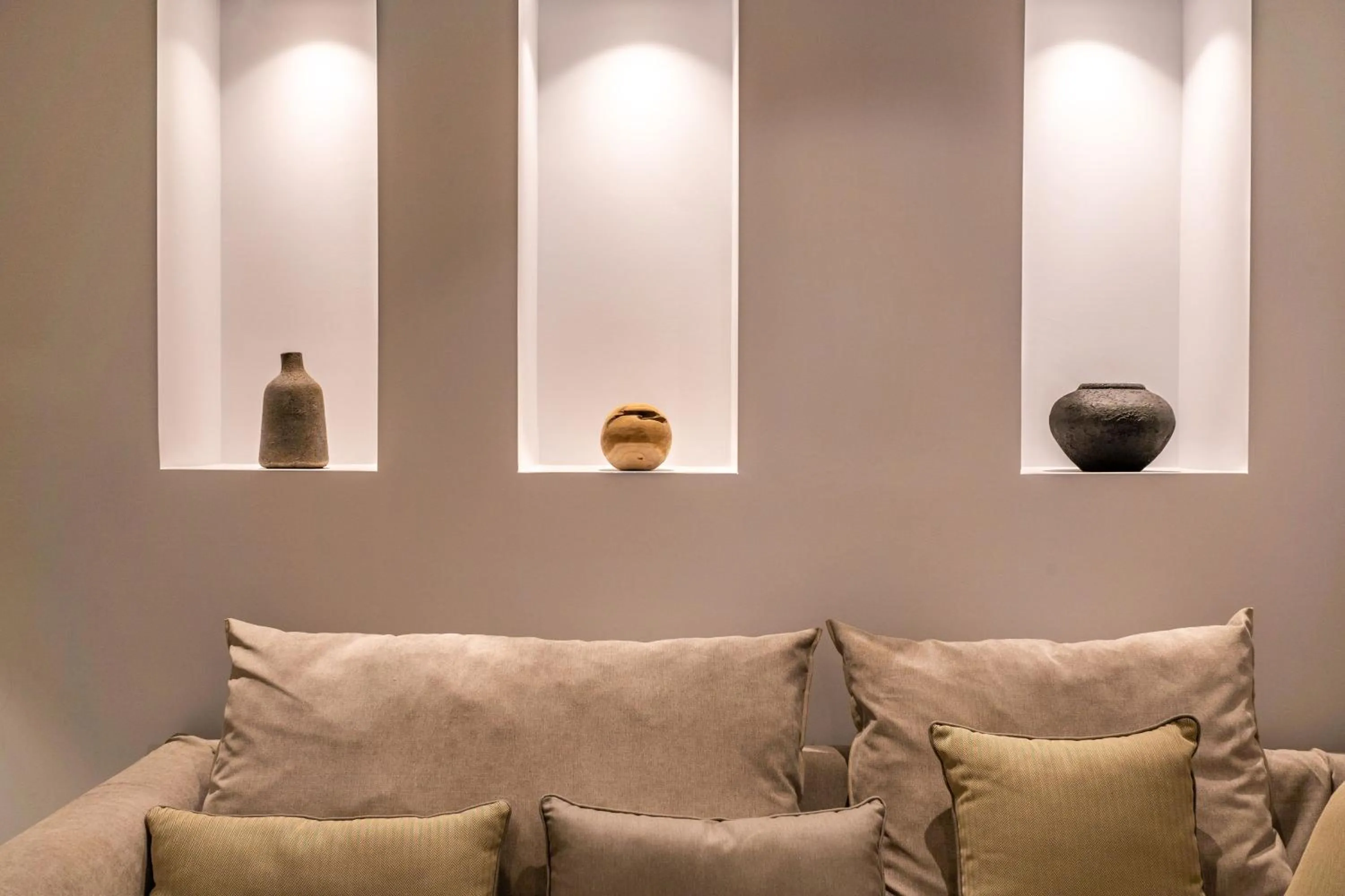 Living room in Lemon Suites Santorini