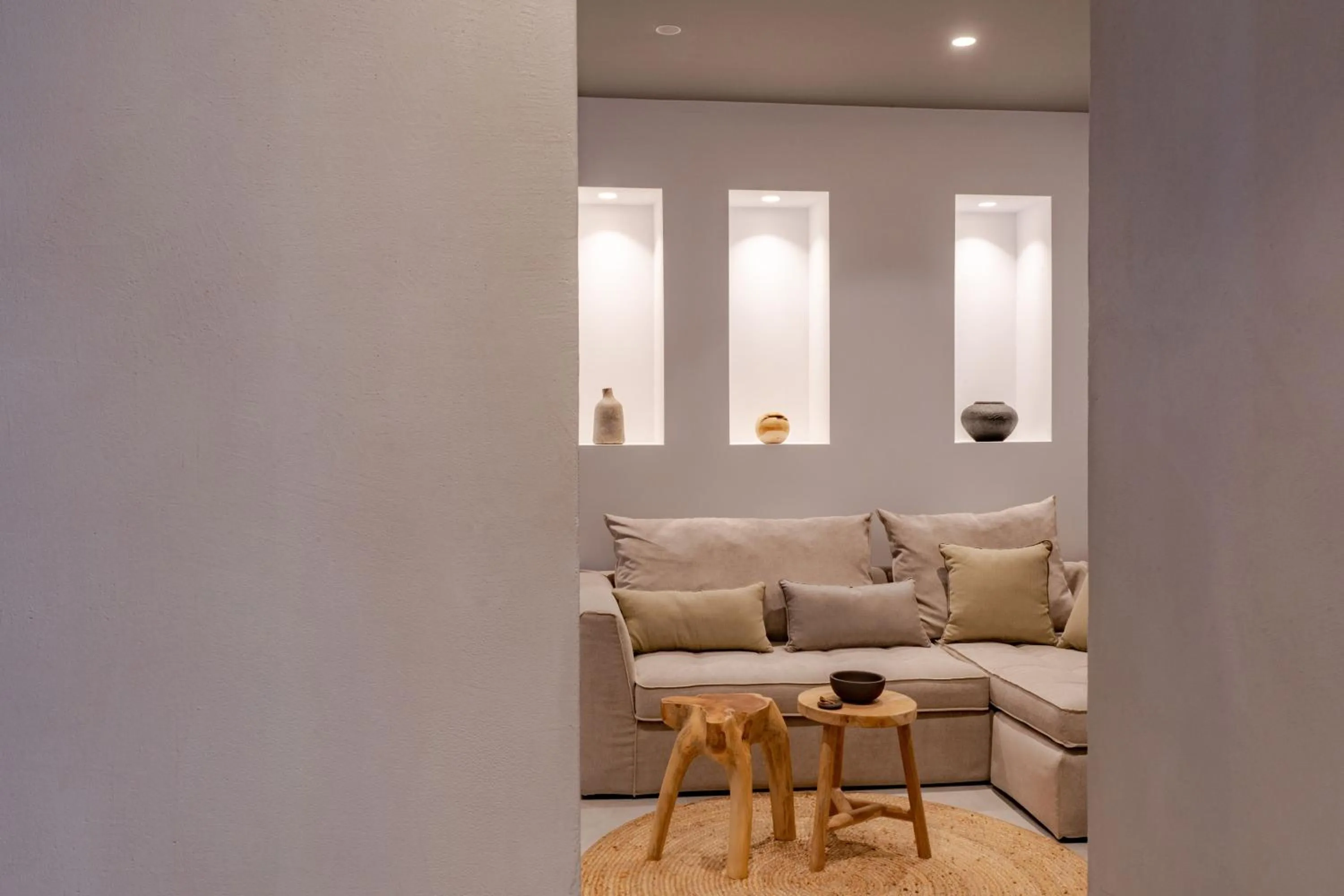 Living room in Lemon Suites Santorini