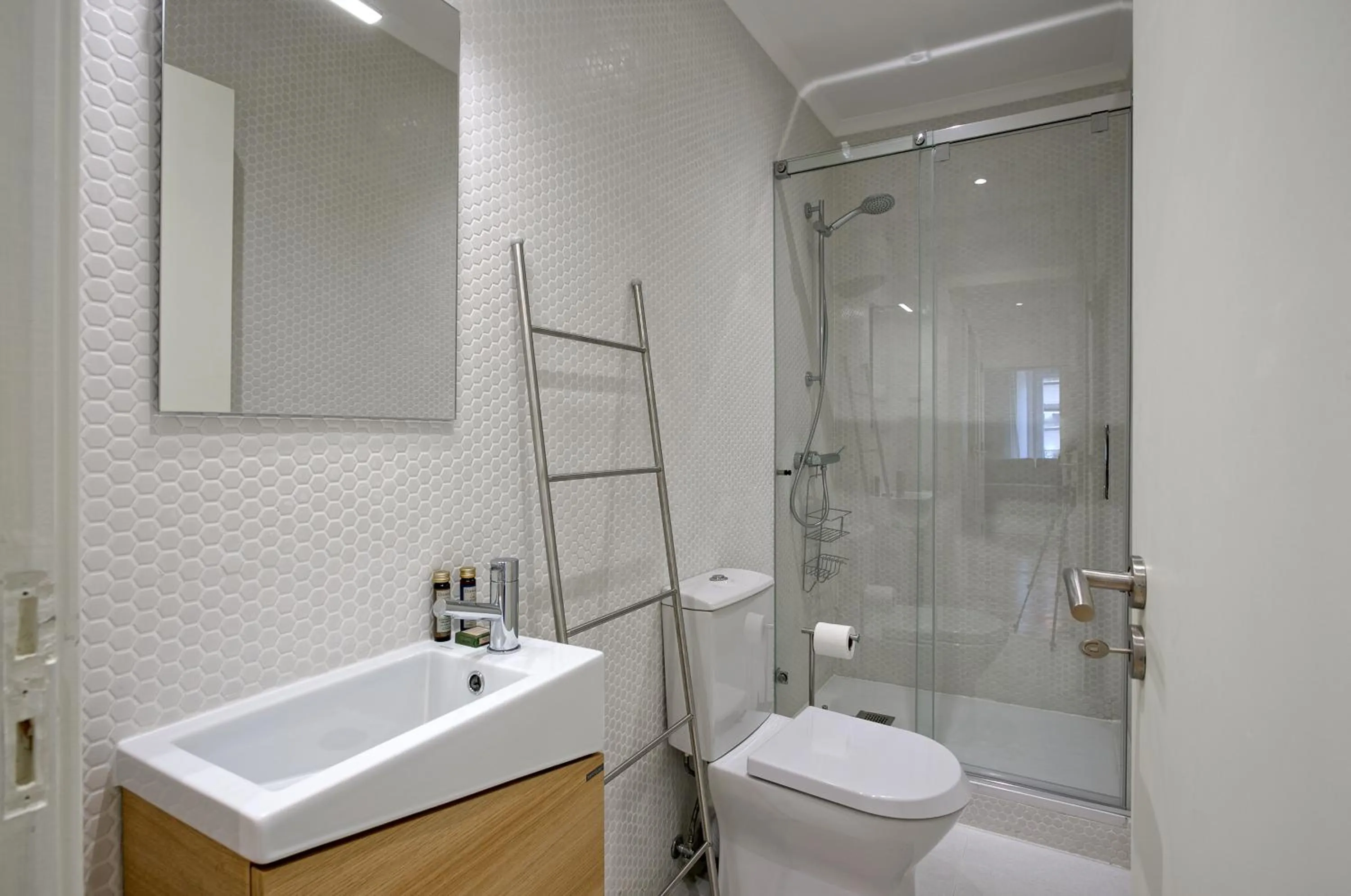 Bathroom in Hip Tailor Made Duplex Penthouse in Bairro Alto