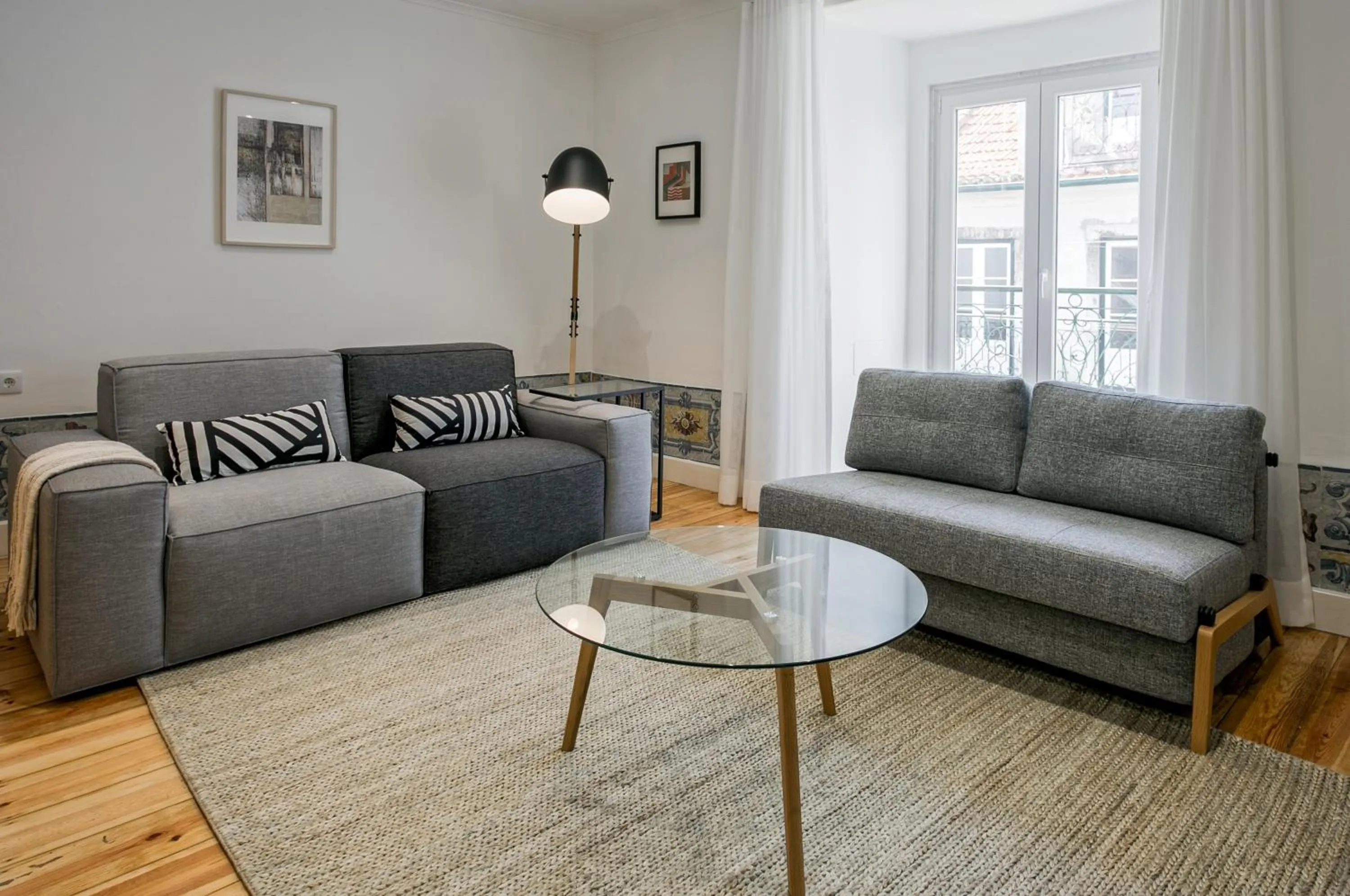 Living room in Hip Tailor Made Duplex Penthouse in Bairro Alto
