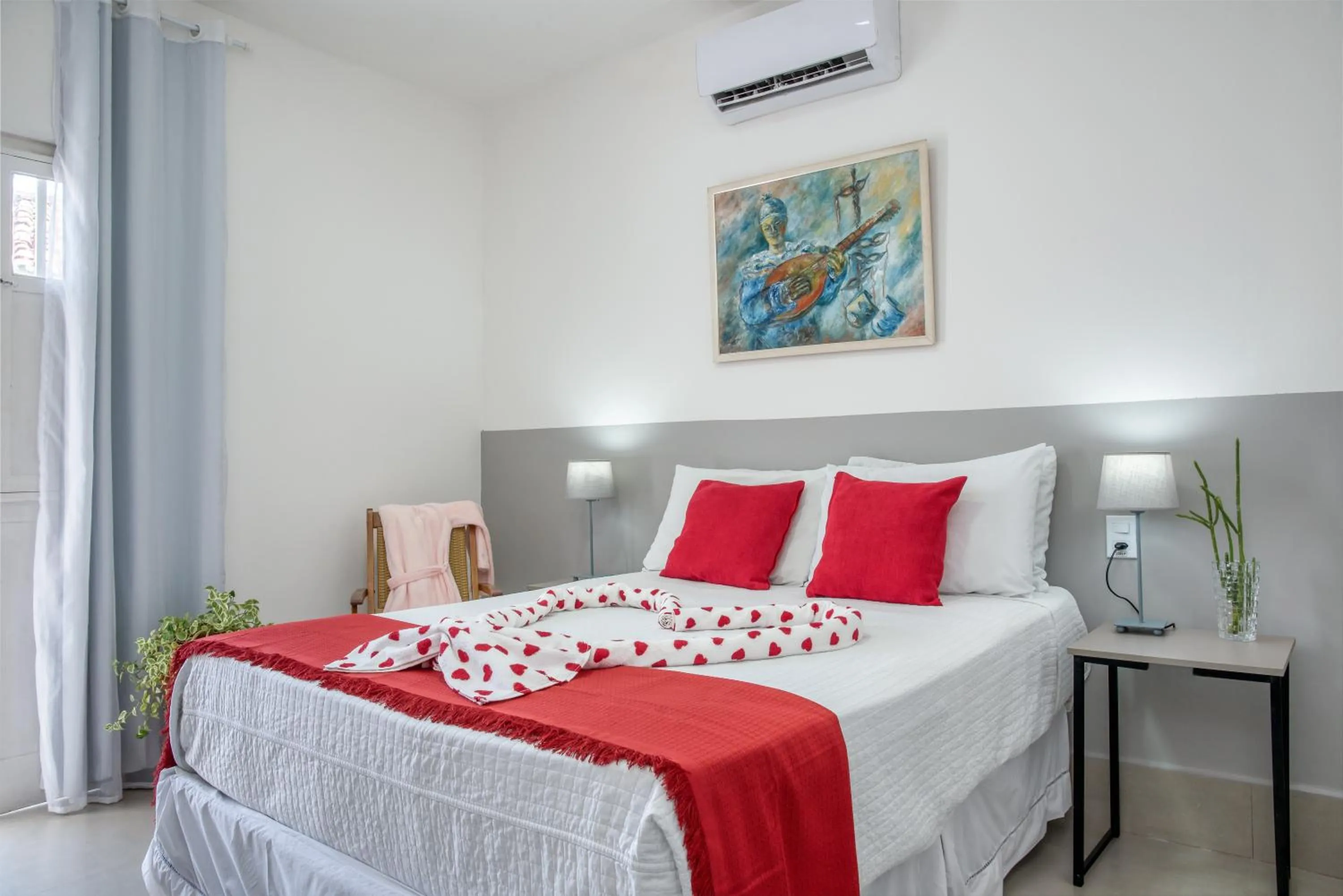 Bed in Pousada Praia Pajuçara