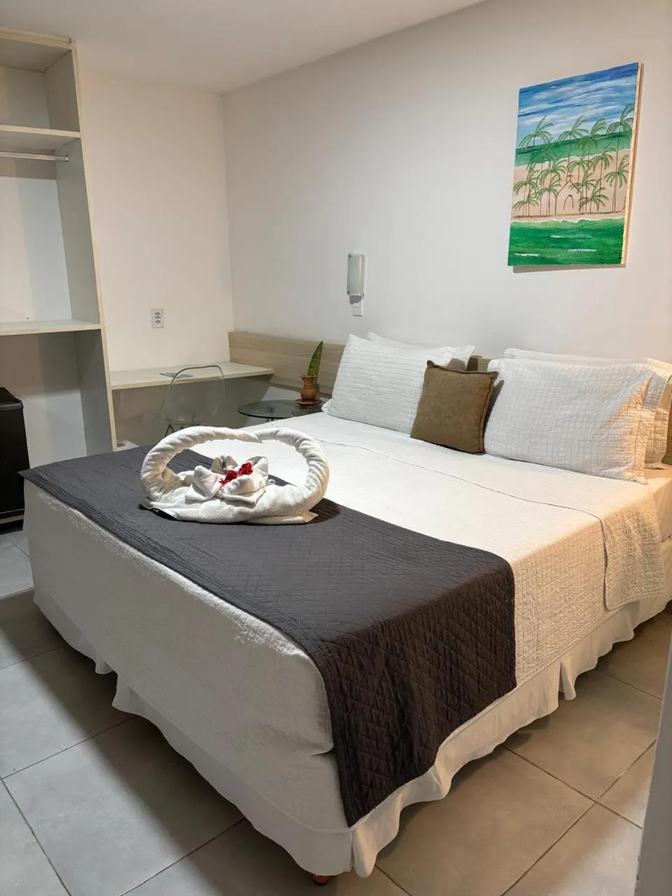 Bed in Pousada Praia Pajuçara