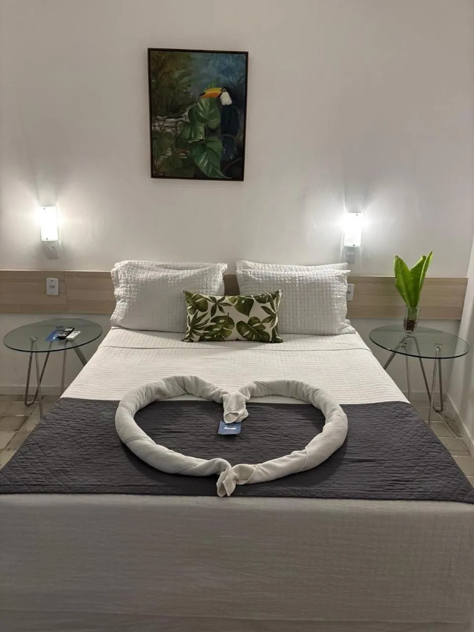 Bed in Pousada Praia Pajuçara