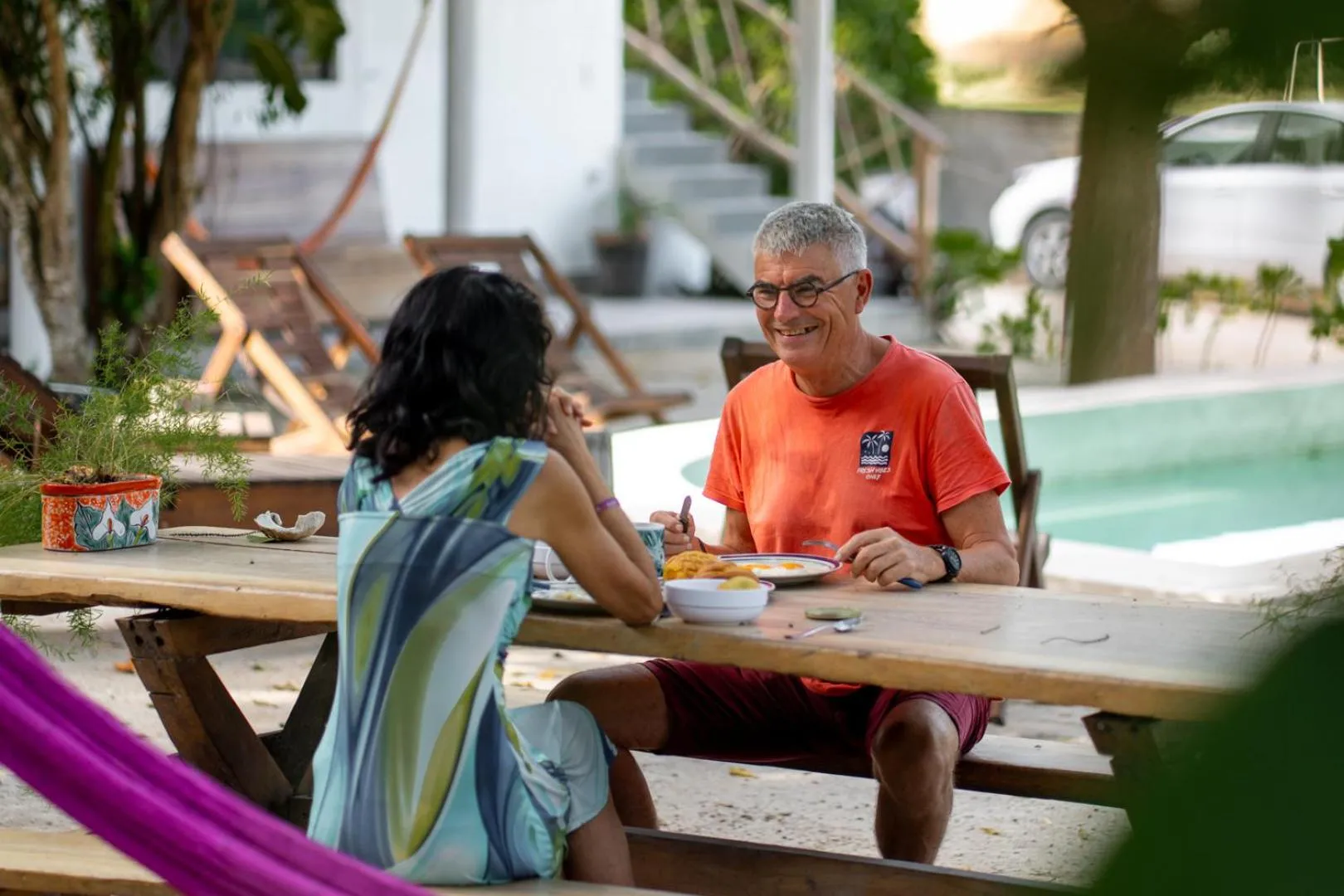 Communal kitchen in Casa Cuyo Hotel