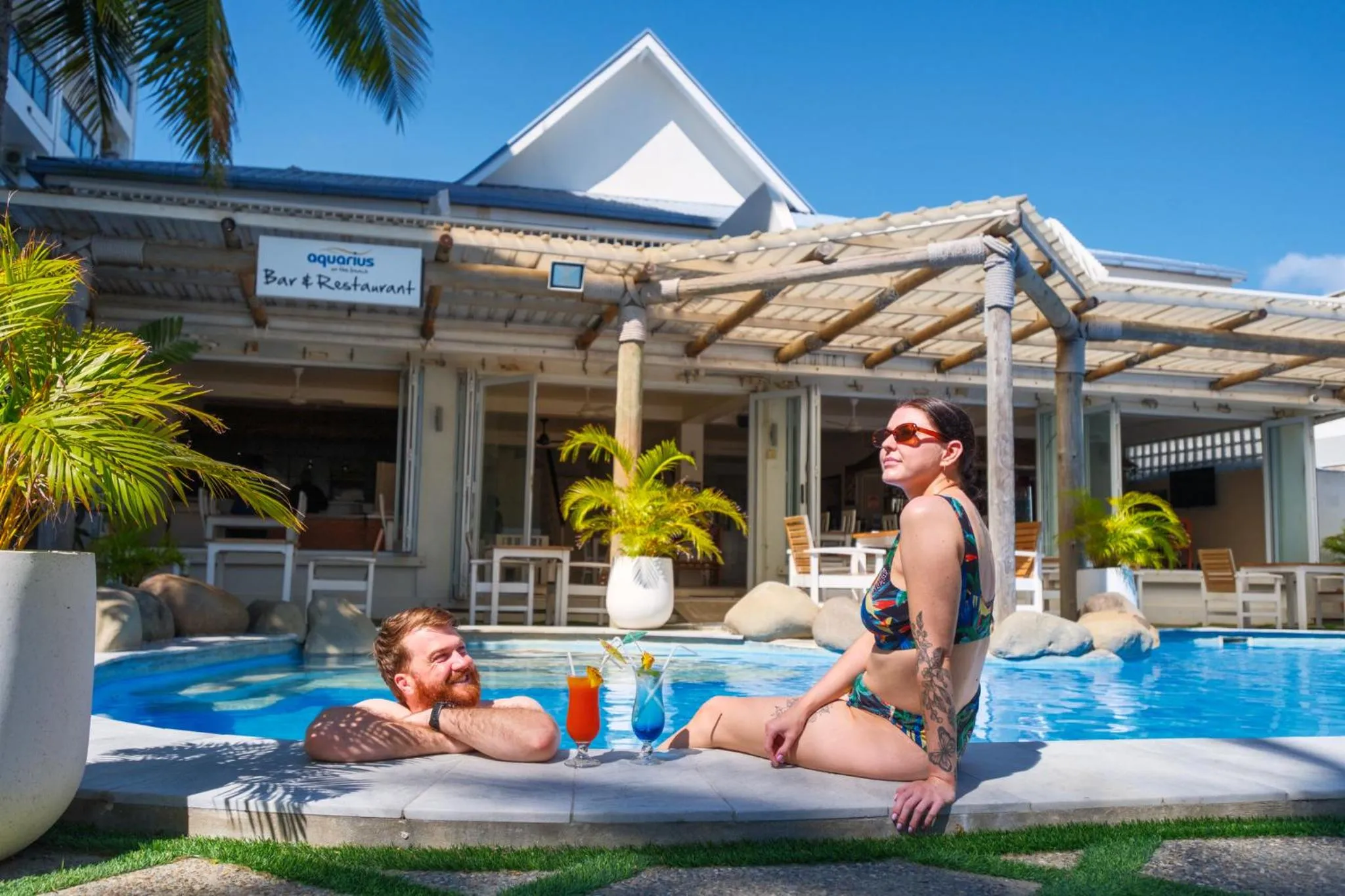 Swimming pool in Aquarius On The Beach