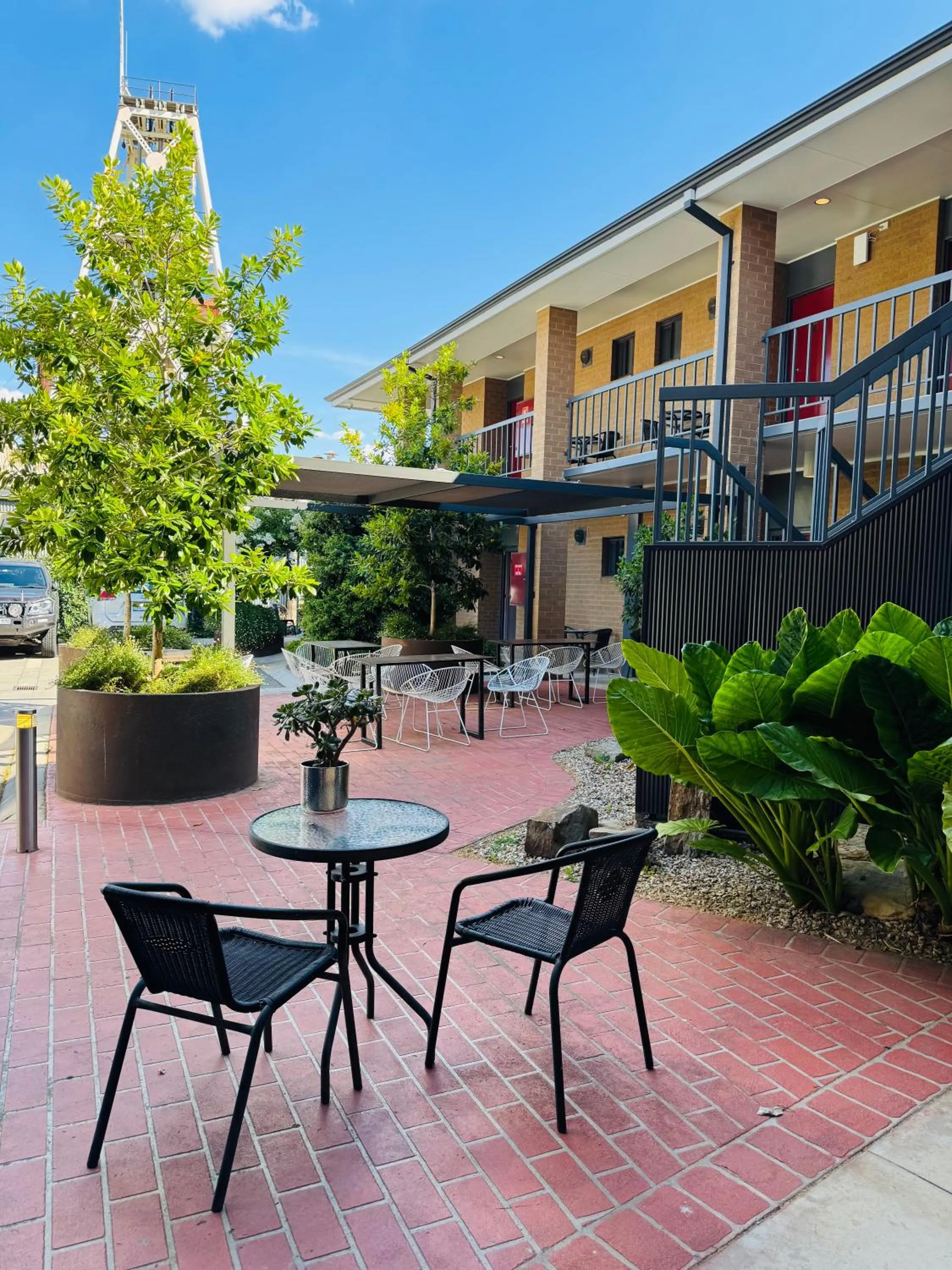 Inner courtyard view in Central Deborah Motel