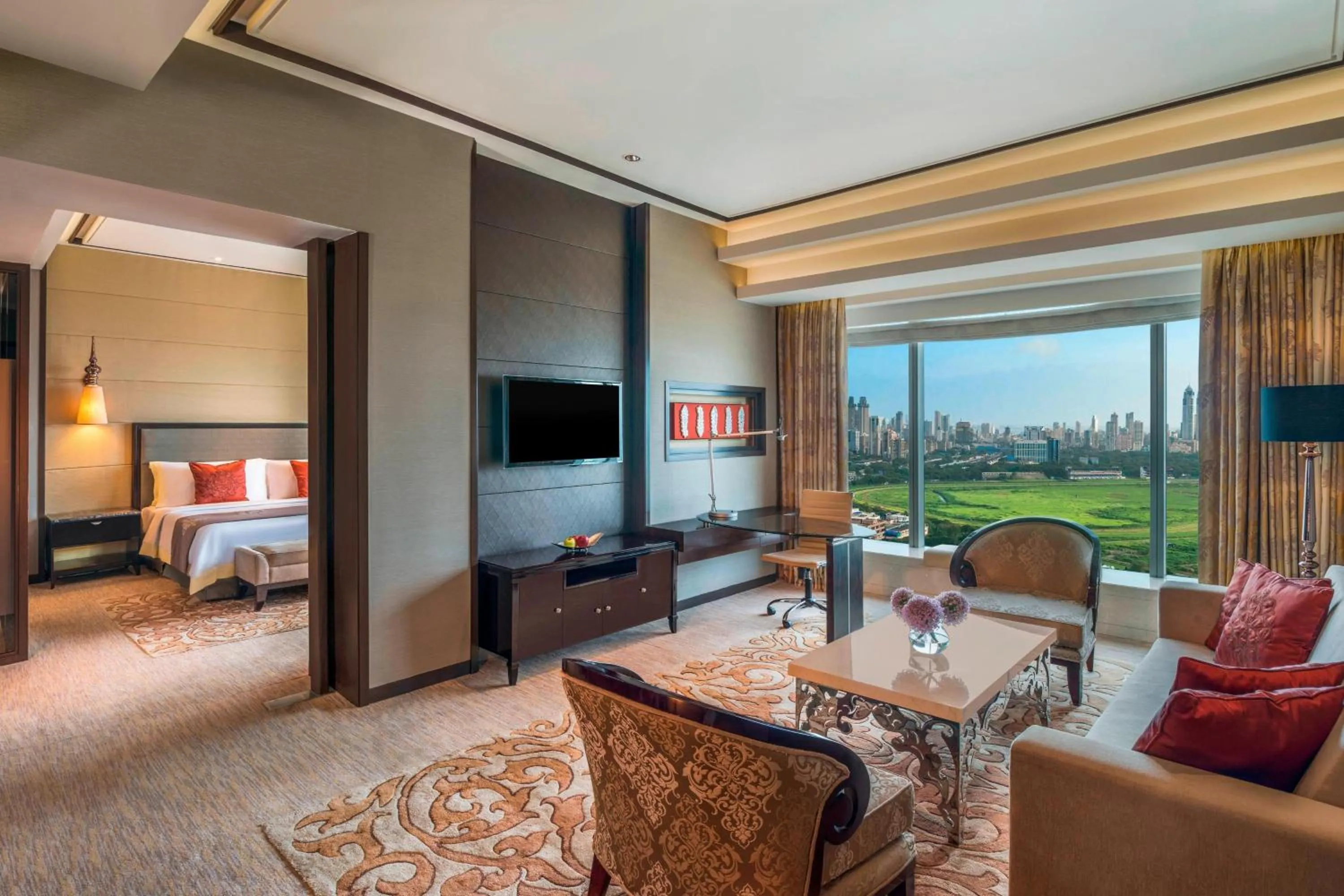 Living room, Bed in The St. Regis Mumbai
