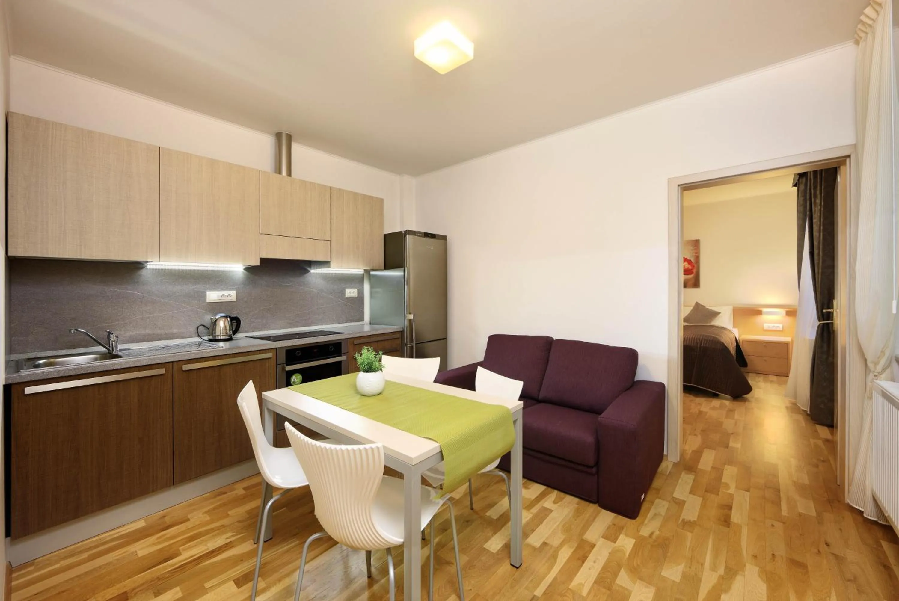 Kitchen or kitchenette in Salvator Superior Apartments