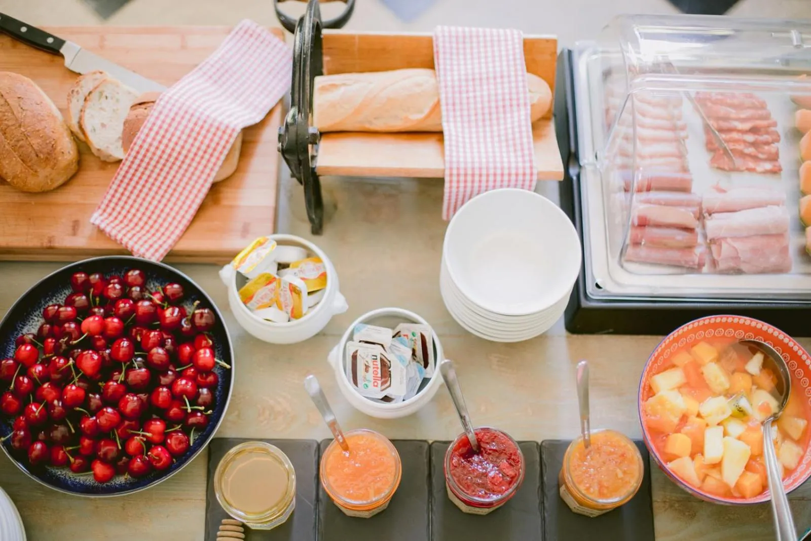Food close-up in Chateau de Varenne