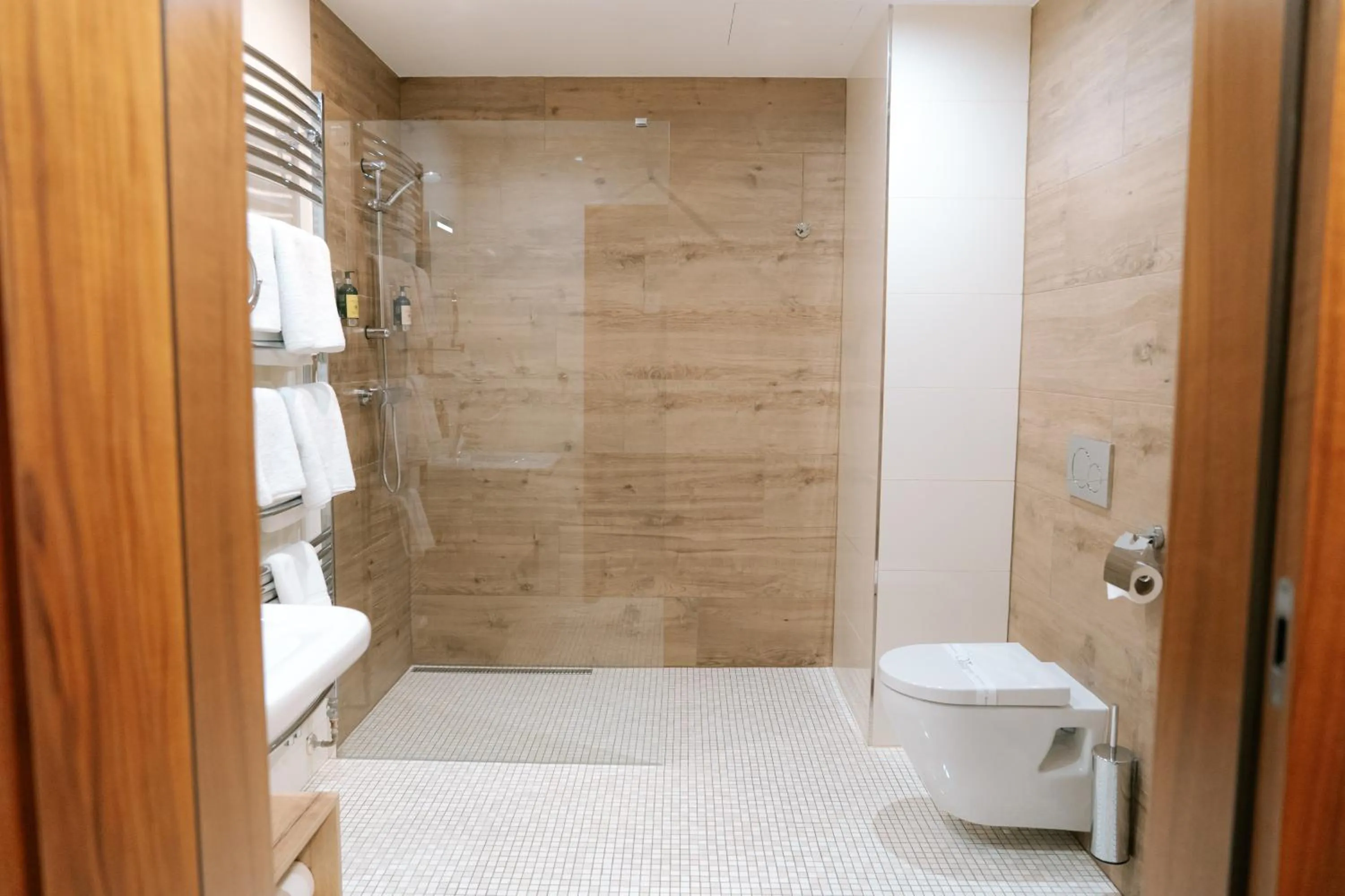 Shower in Hotel Větruše