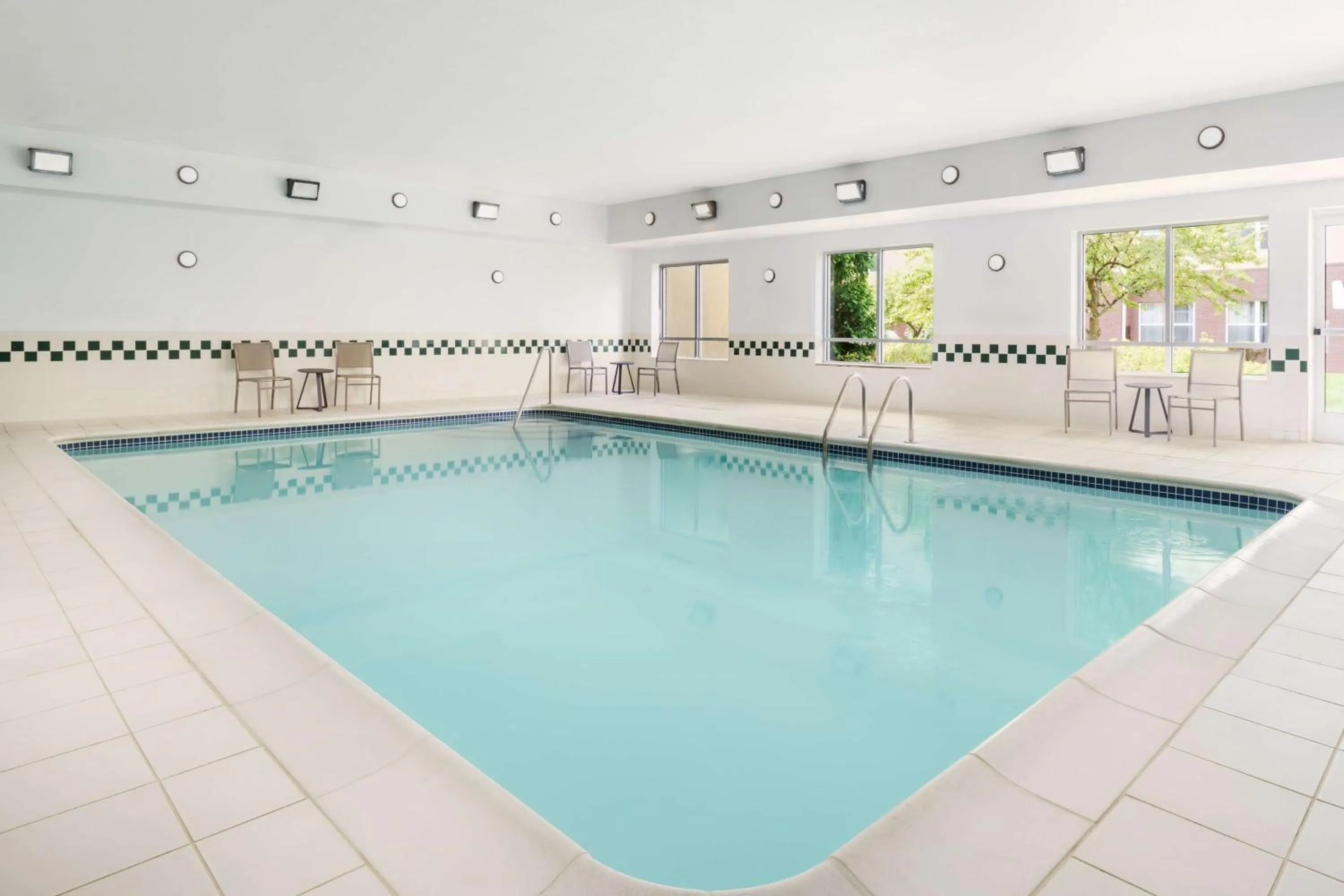 Pool view in Homewood Suites Rochester-Henrietta