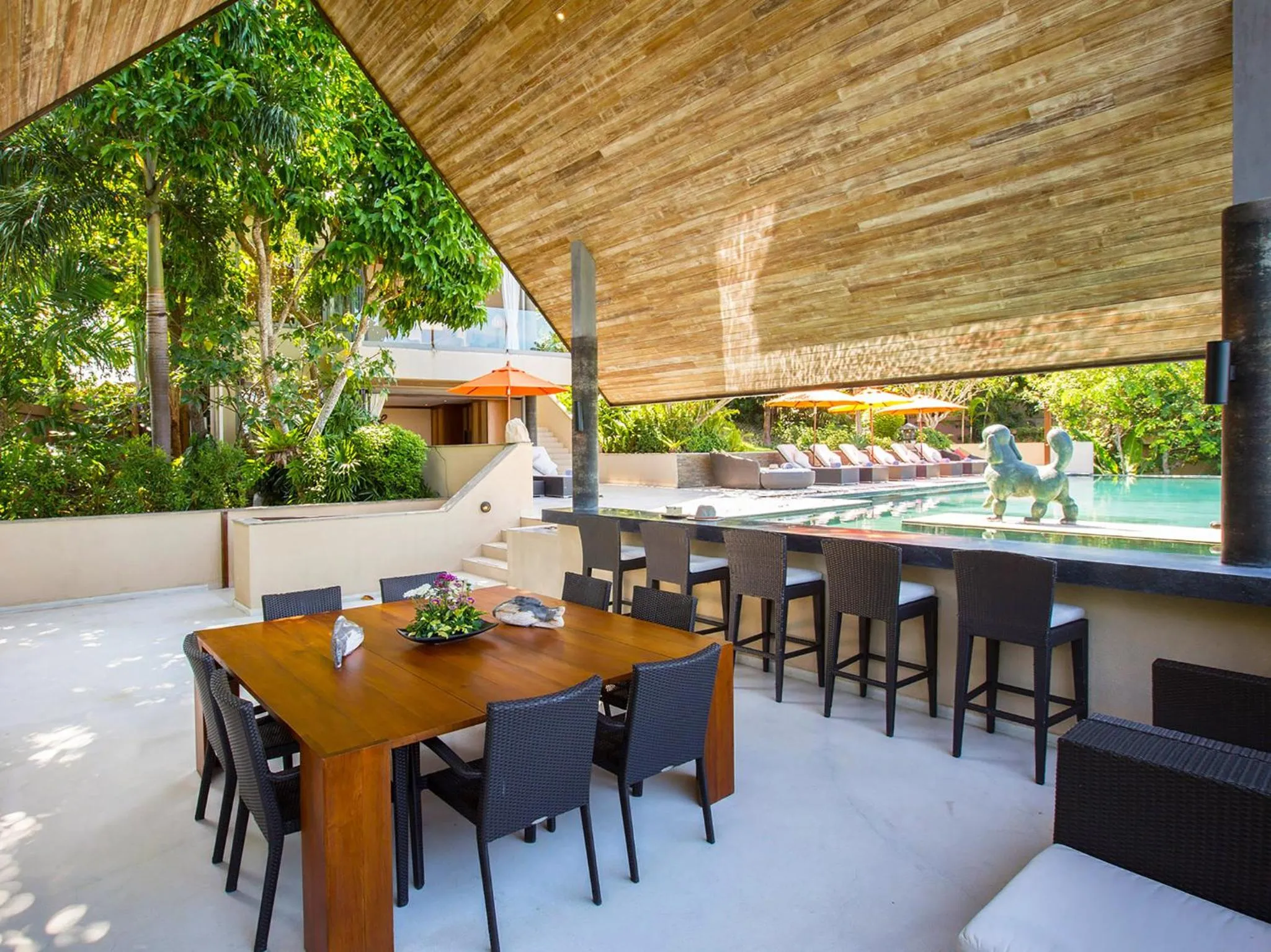 Seating area in Panacea Retreat