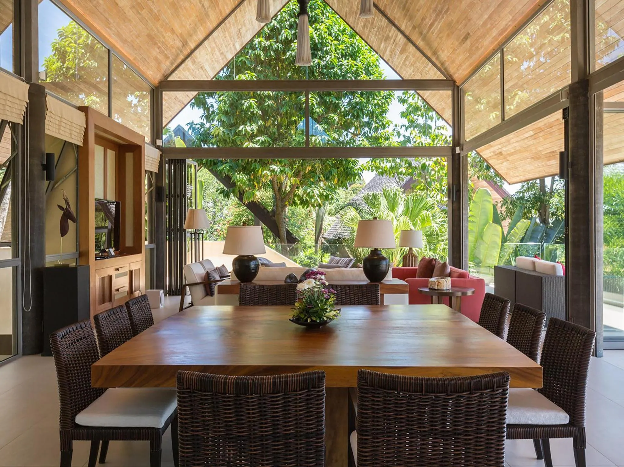 Living room in Panacea Retreat