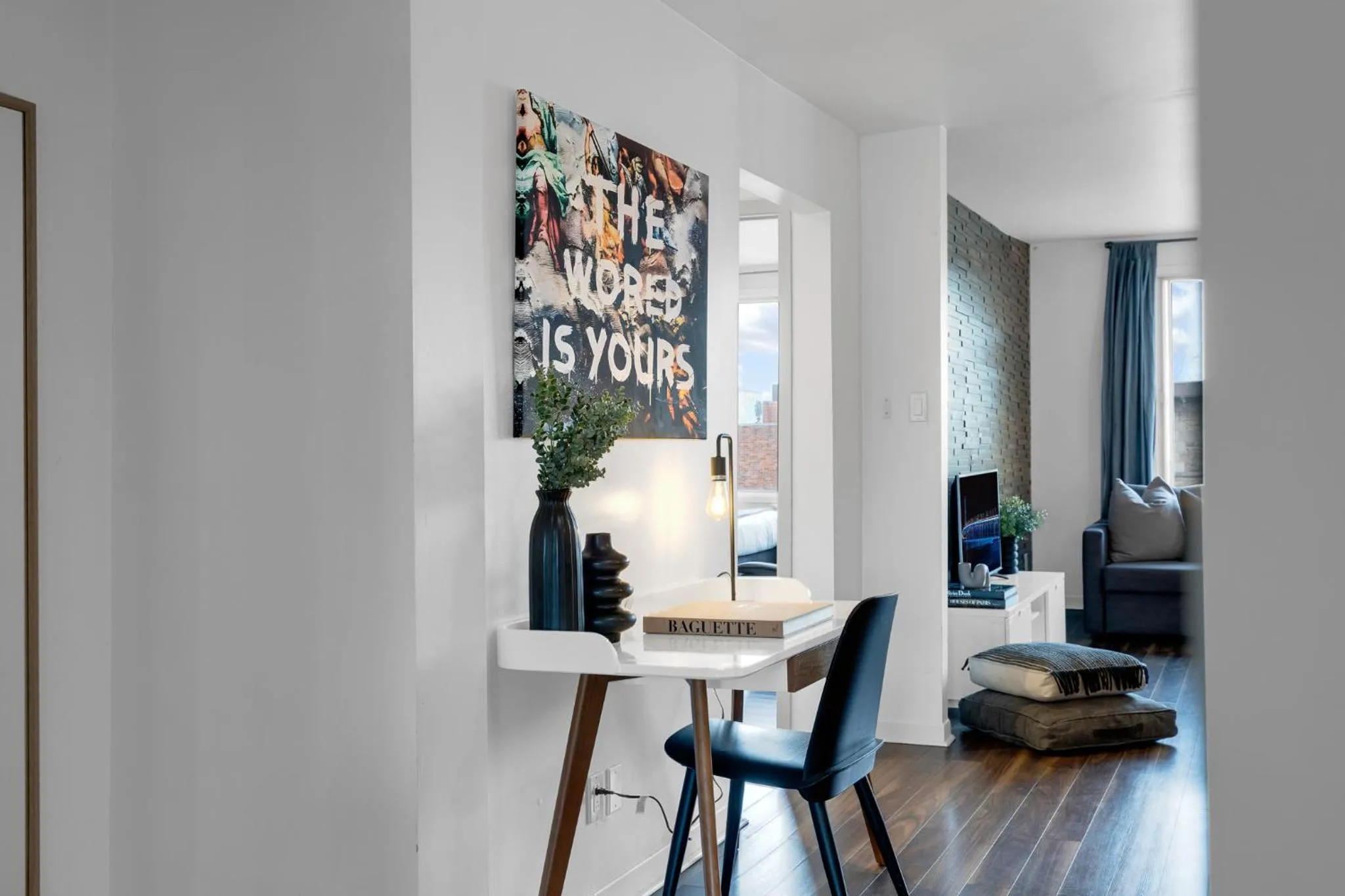 Living room in LiV MTL Soho