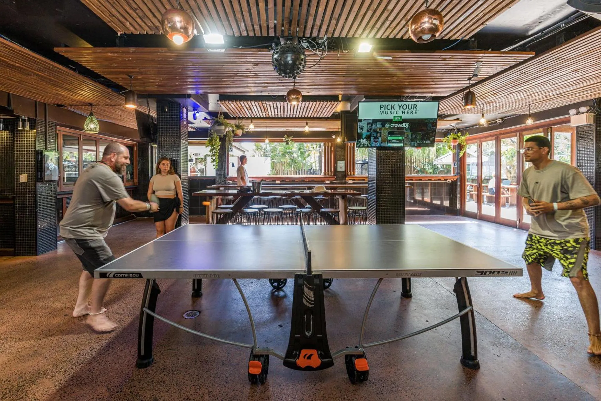 Table tennis in Aquarius Backpackers Resort