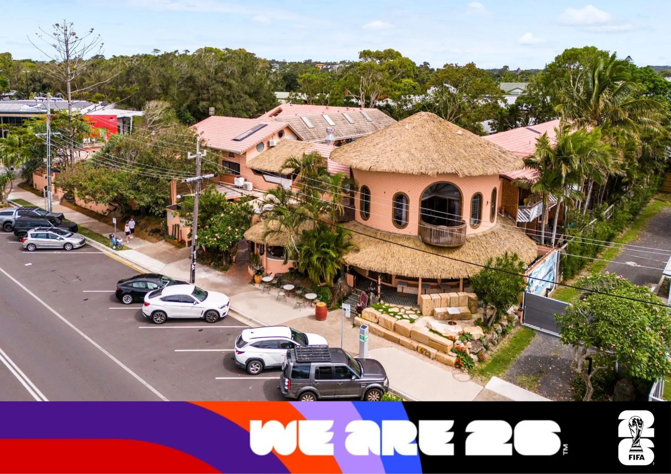 Property building in Aquarius Backpackers Resort