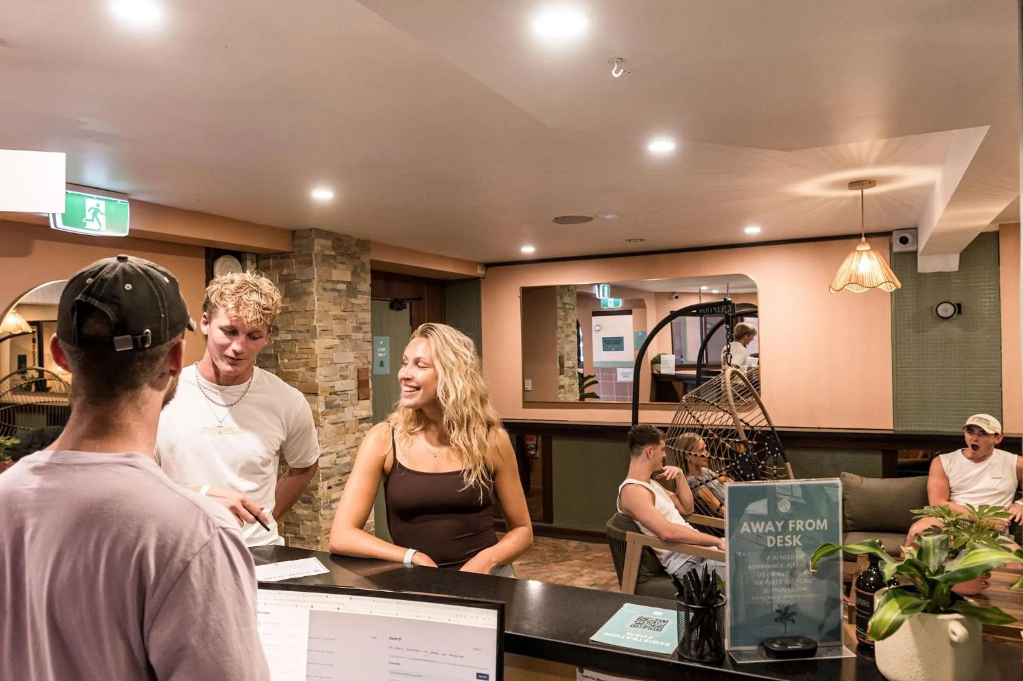 Lobby or reception in Aquarius Backpackers Resort