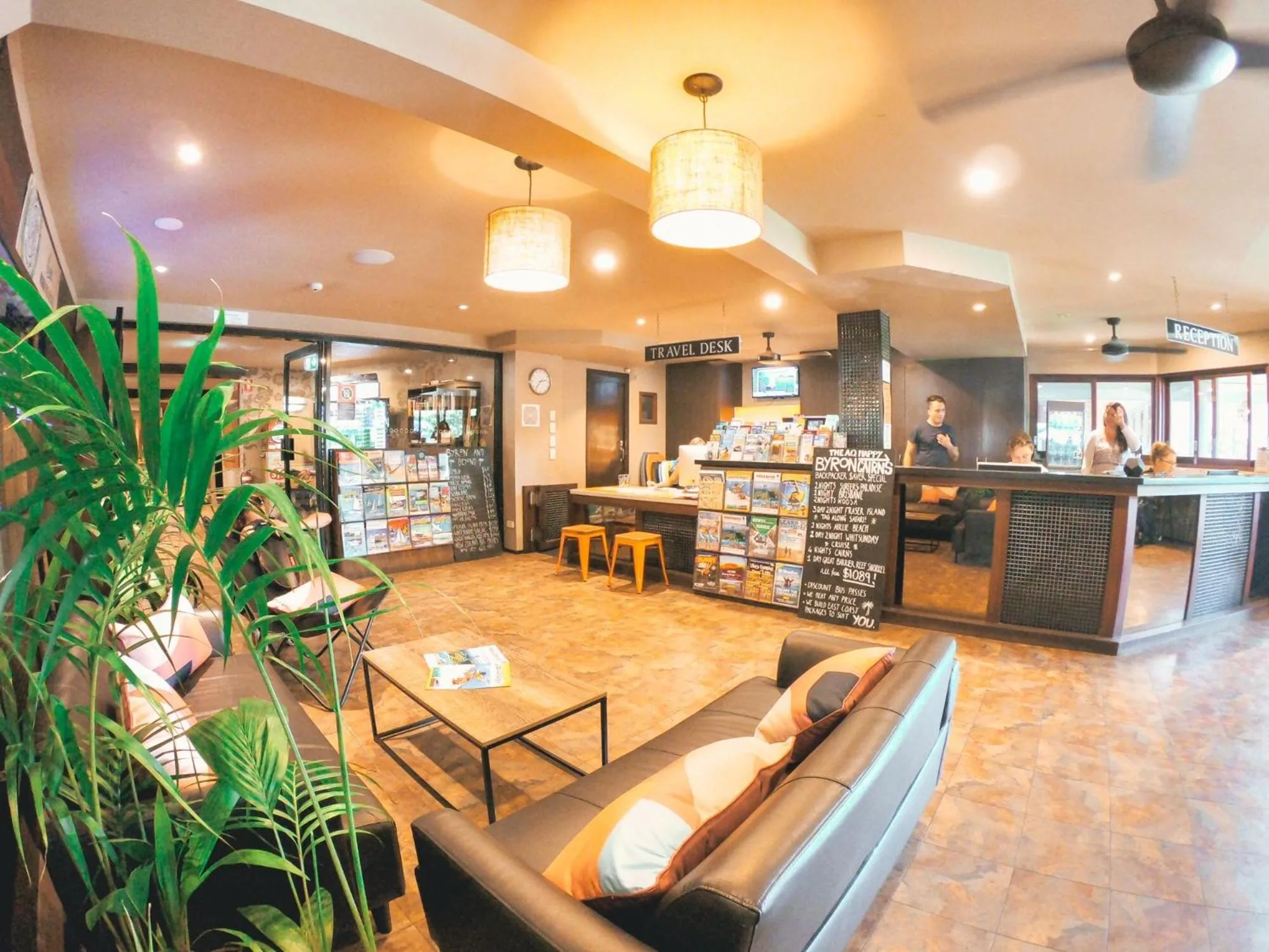 Lobby or reception in Aquarius Backpackers Resort