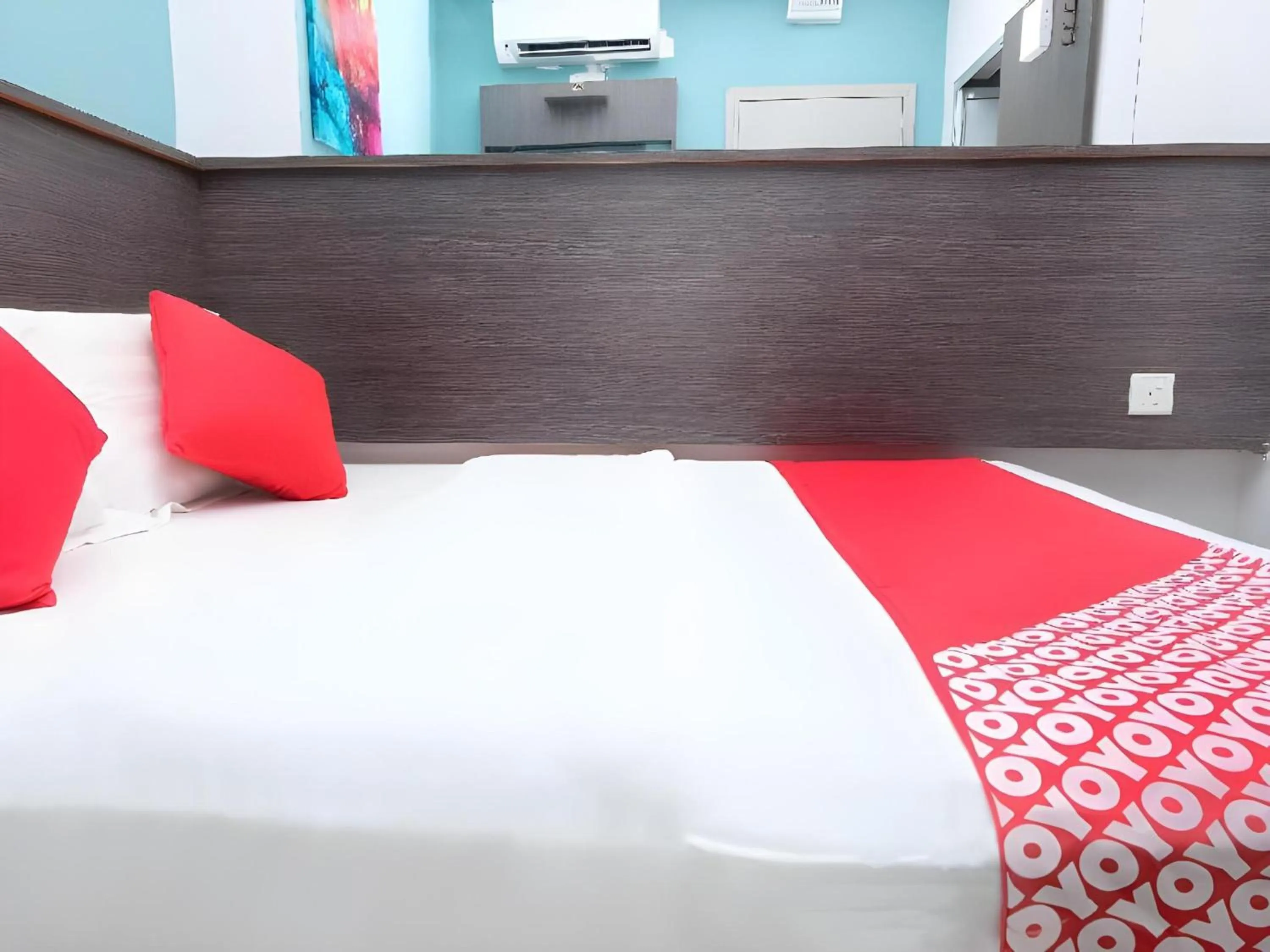 Photo of the whole room, Bed in Hotel O Fajar Baru Boutique Hotel