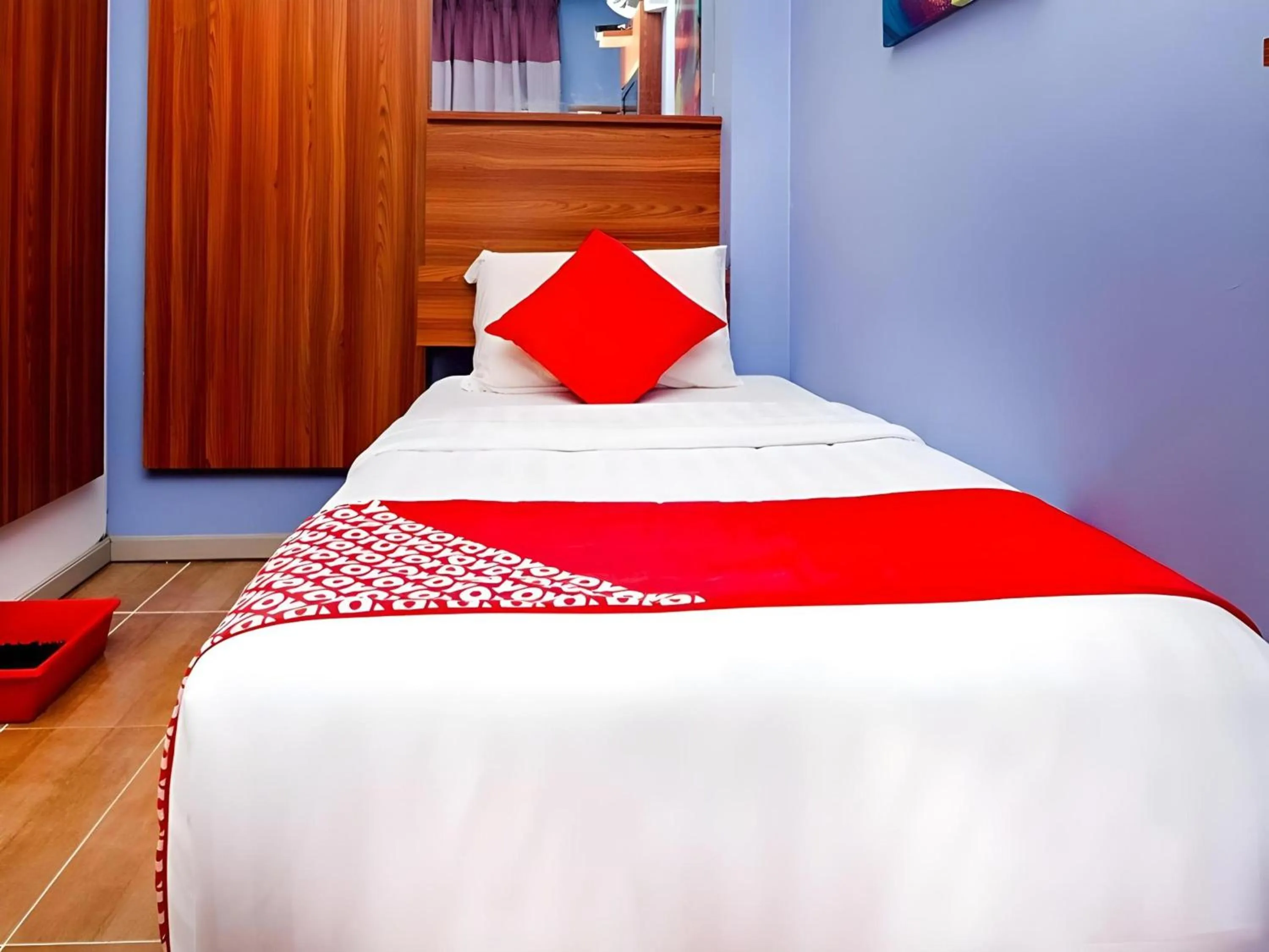 Photo of the whole room, Bed in Hotel O Fajar Baru Boutique Hotel