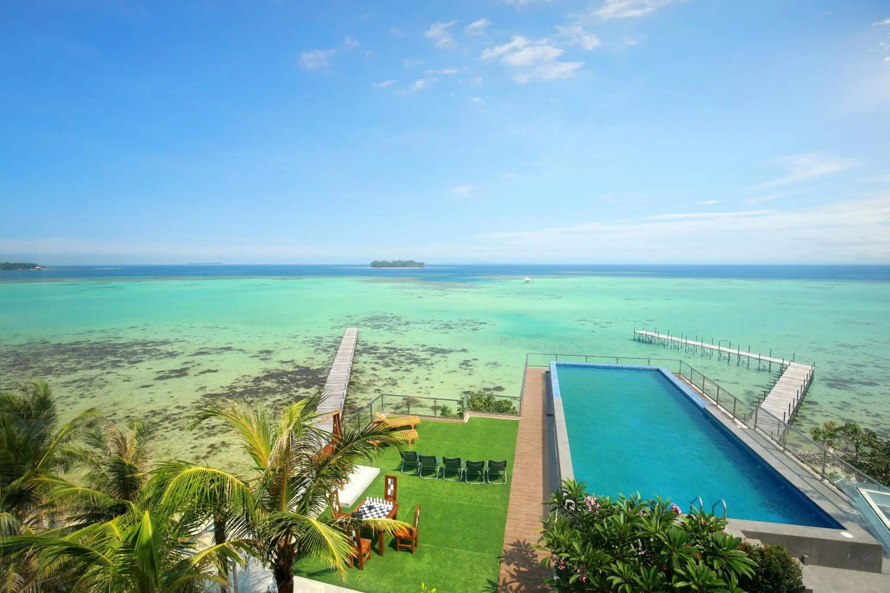 Pool view in Royal Ocean Resort Karimunjawa