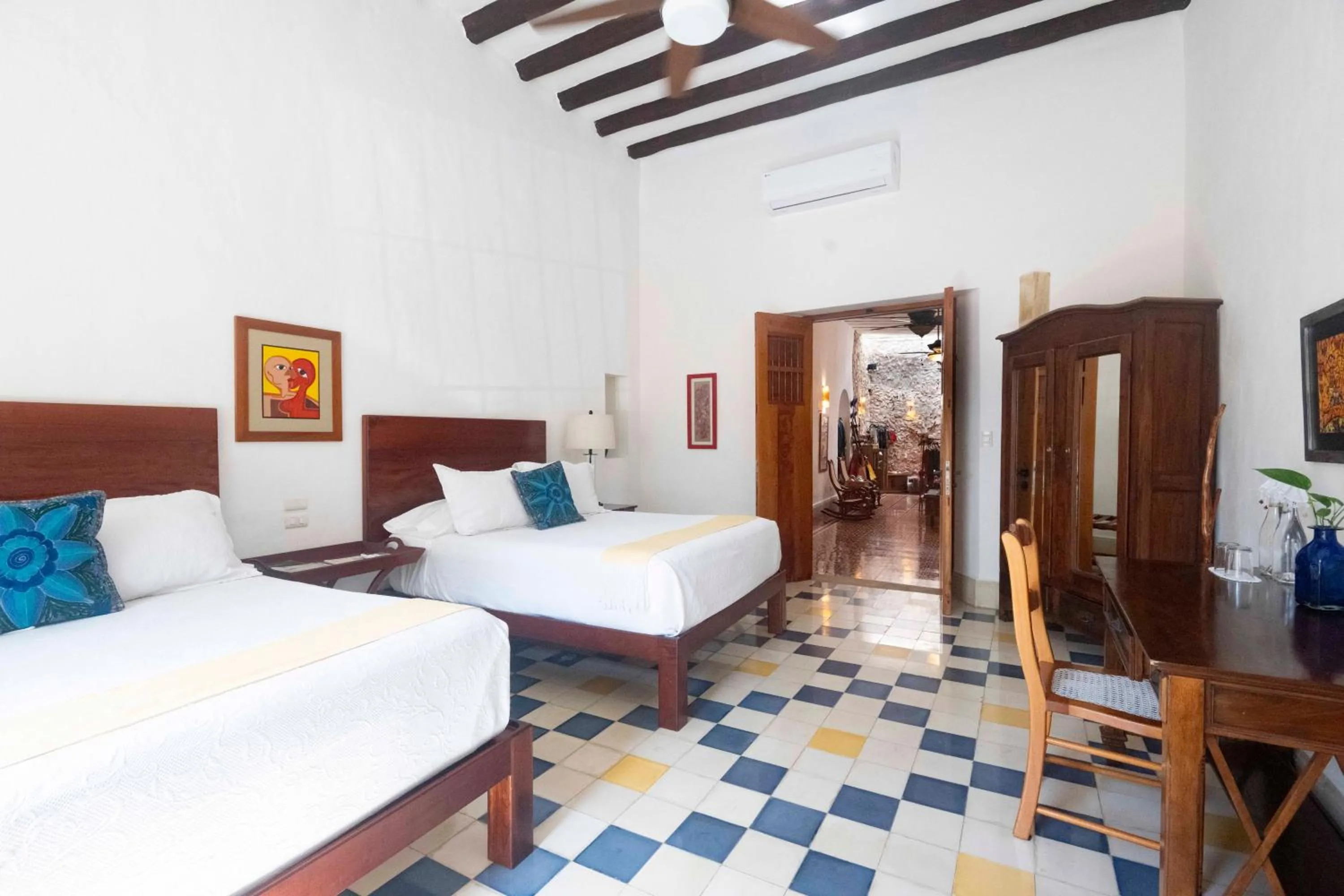 Bed in Hotel Posada San Juan