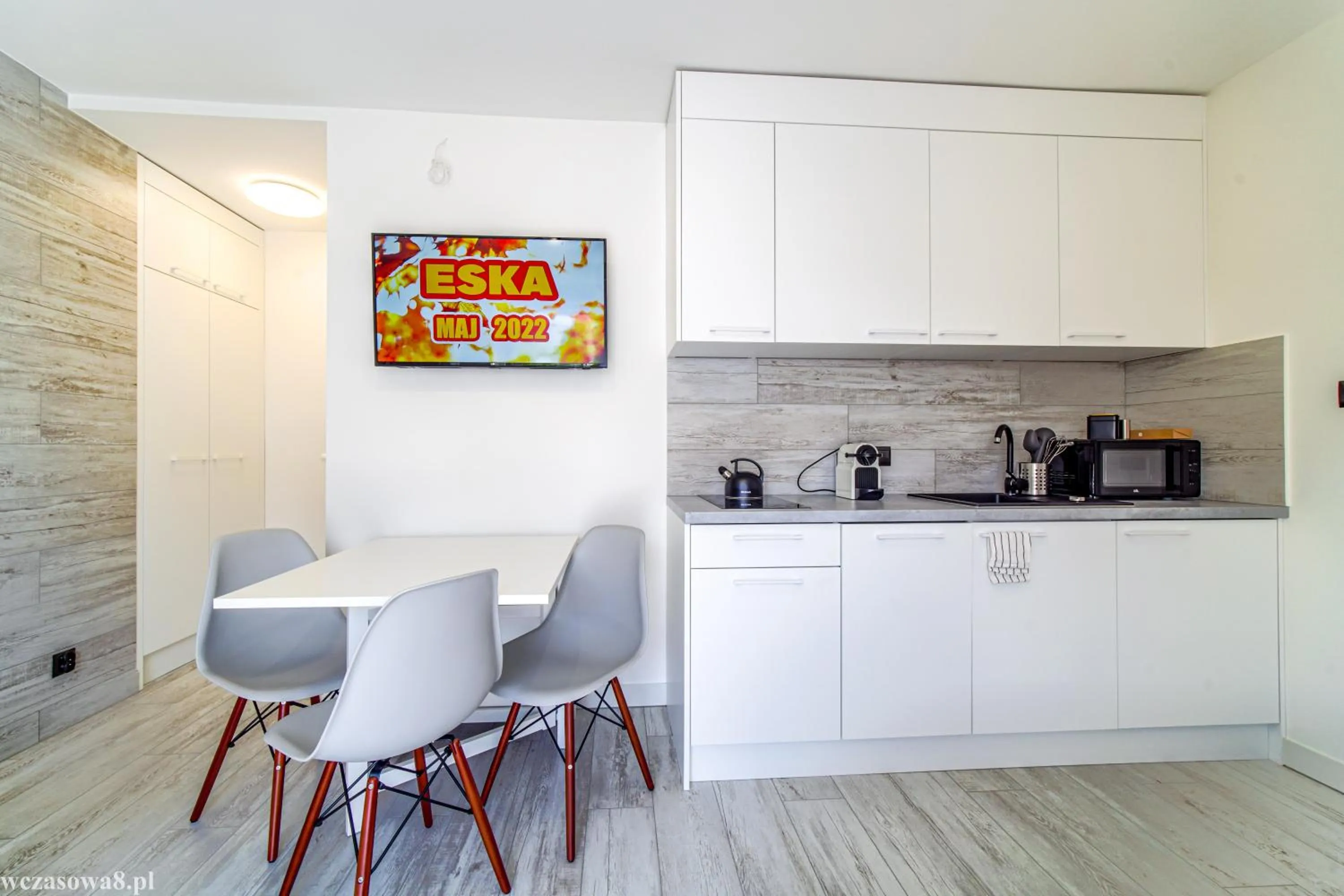 Kitchen or kitchenette in Wczasowa 8 Apartments