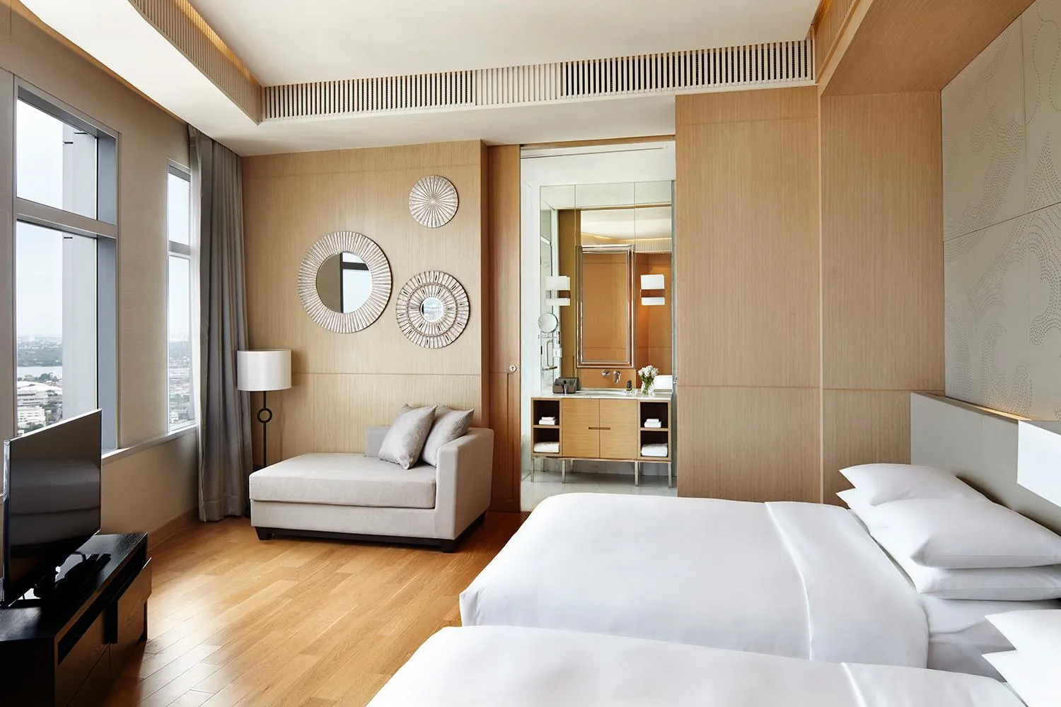 Bedroom, Bed in Bangkok Marriott Hotel Sukhumvit