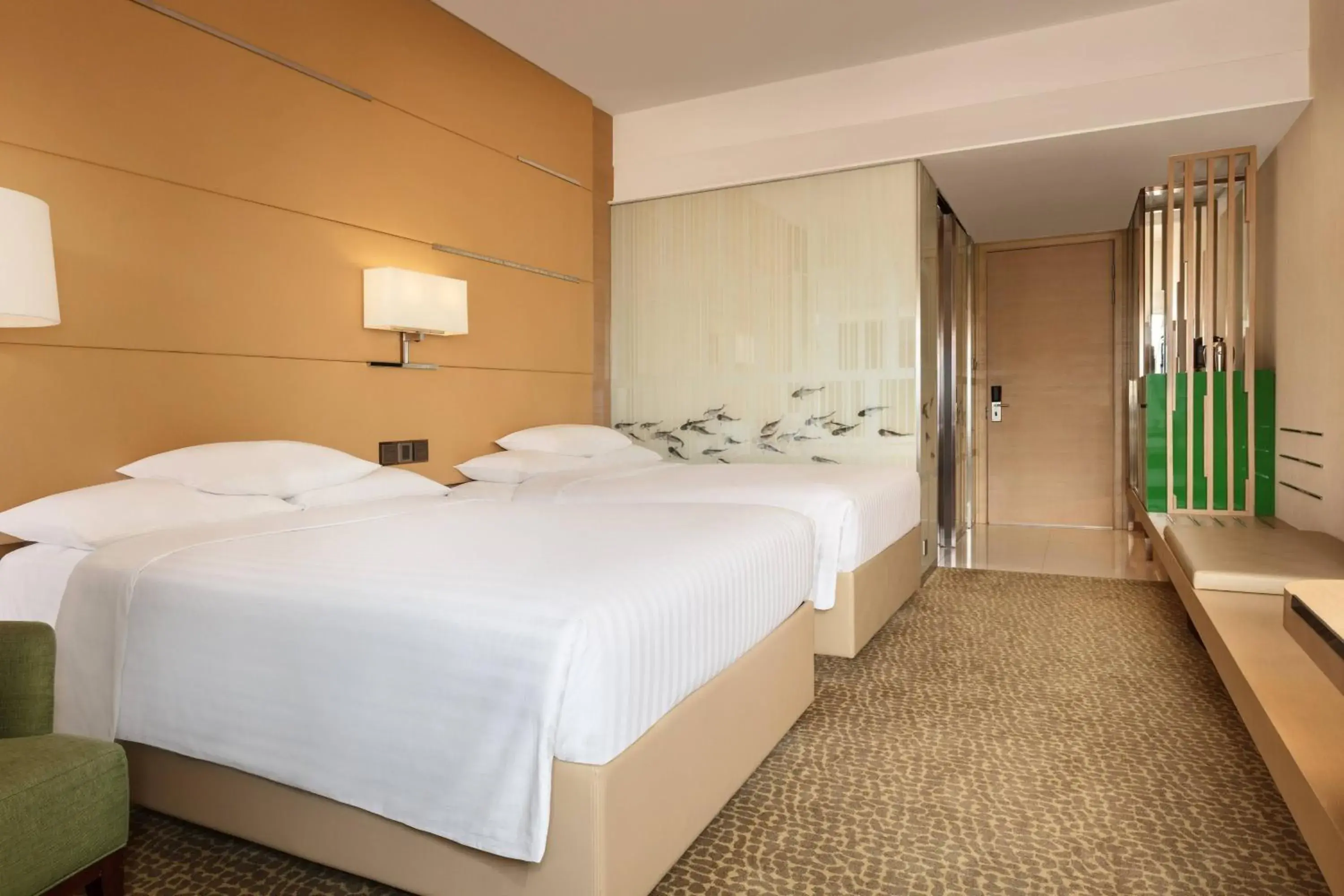 Twin Room with City View in Courtyard by Marriott Hong Kong Sha Tin Twin Room with City View in Courtyard by Marriott Hong Kong Sha Tin
