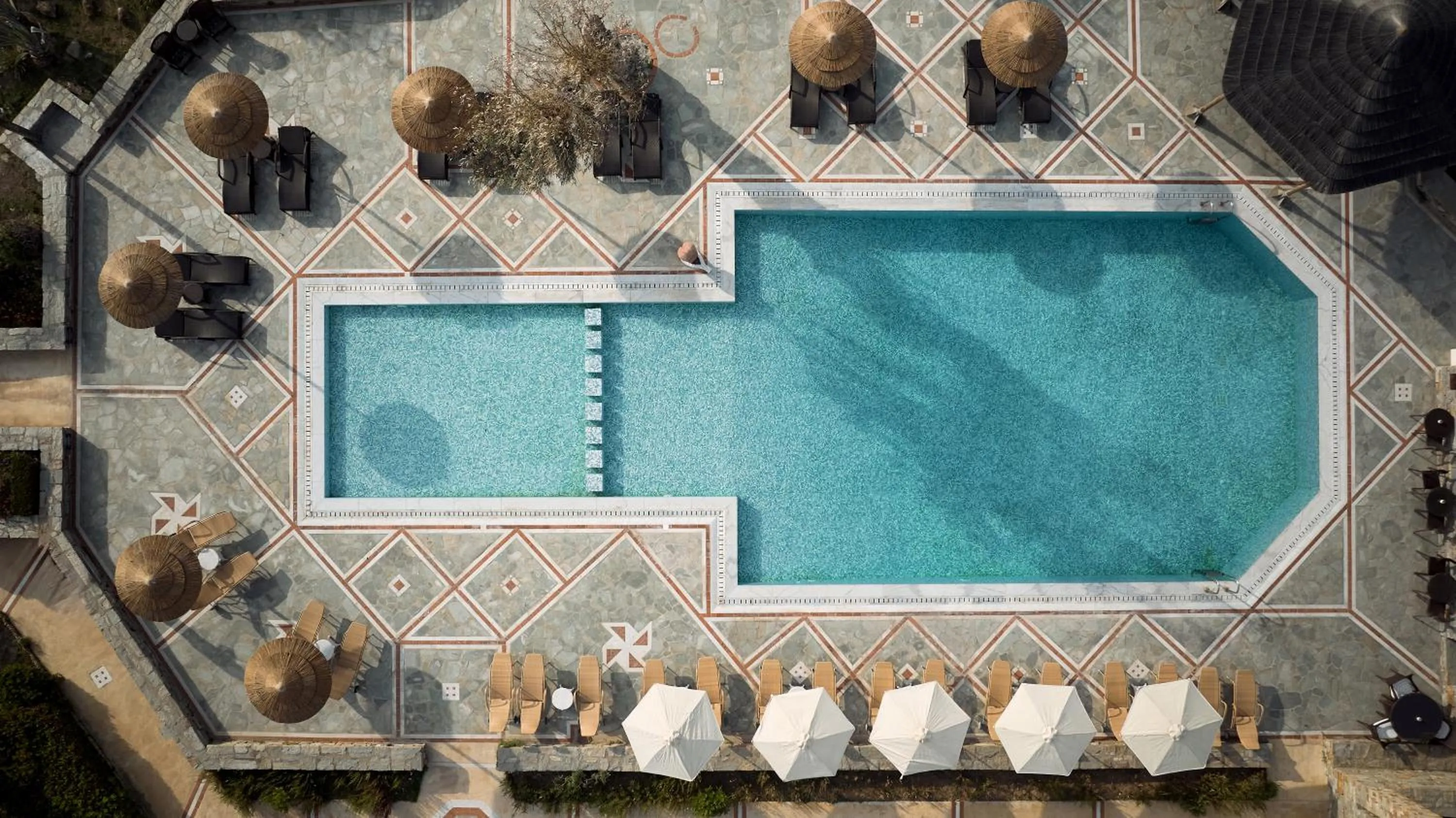 Property building in Porto Kea Suites by Sandglass