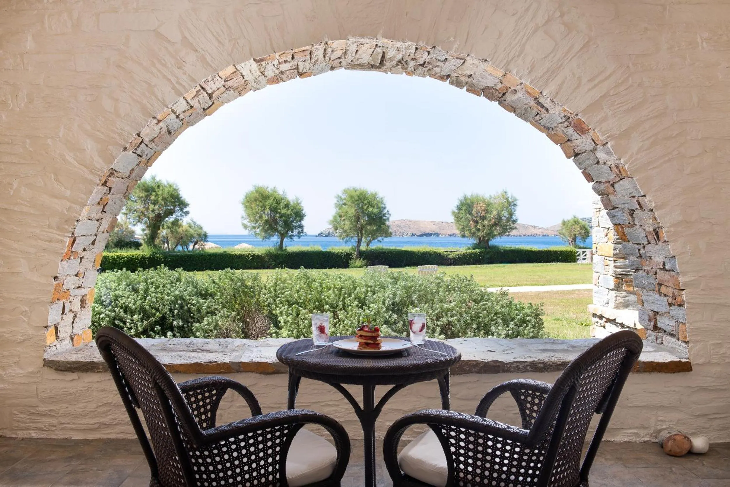 Balcony/Terrace in Porto Kea Suites by Sandglass