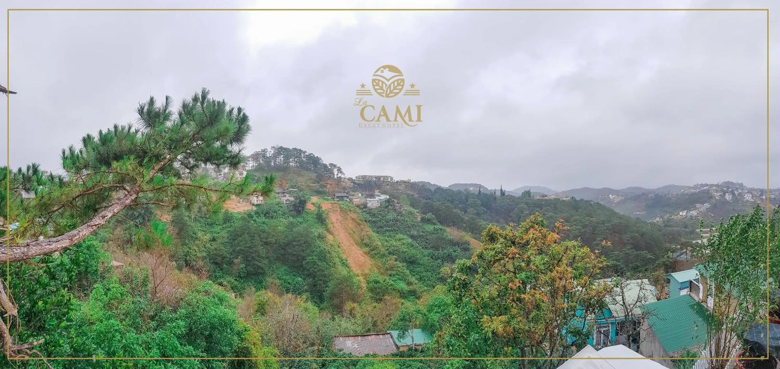 Mountain view in Lacami Dalat Hotel