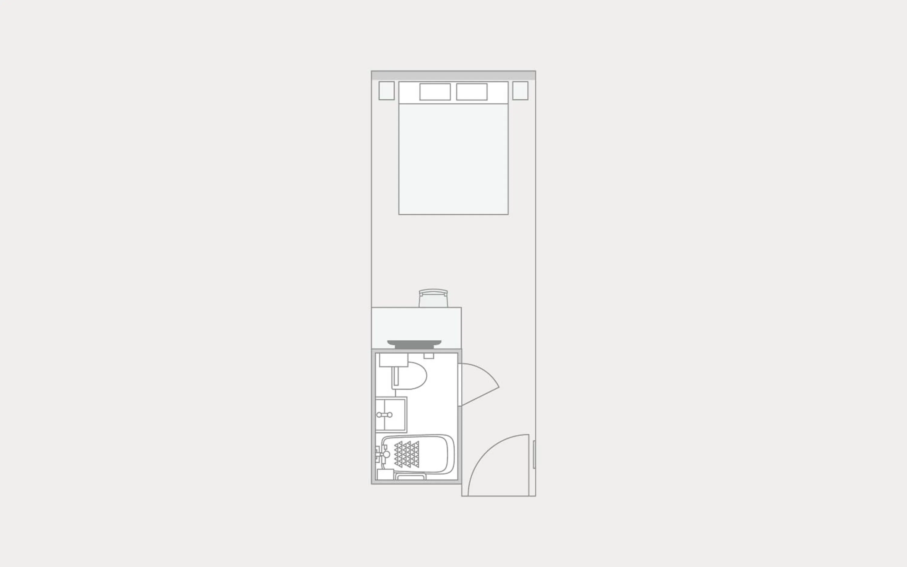 Floor plan in karaksa hotel grande Shin-Osaka Tower