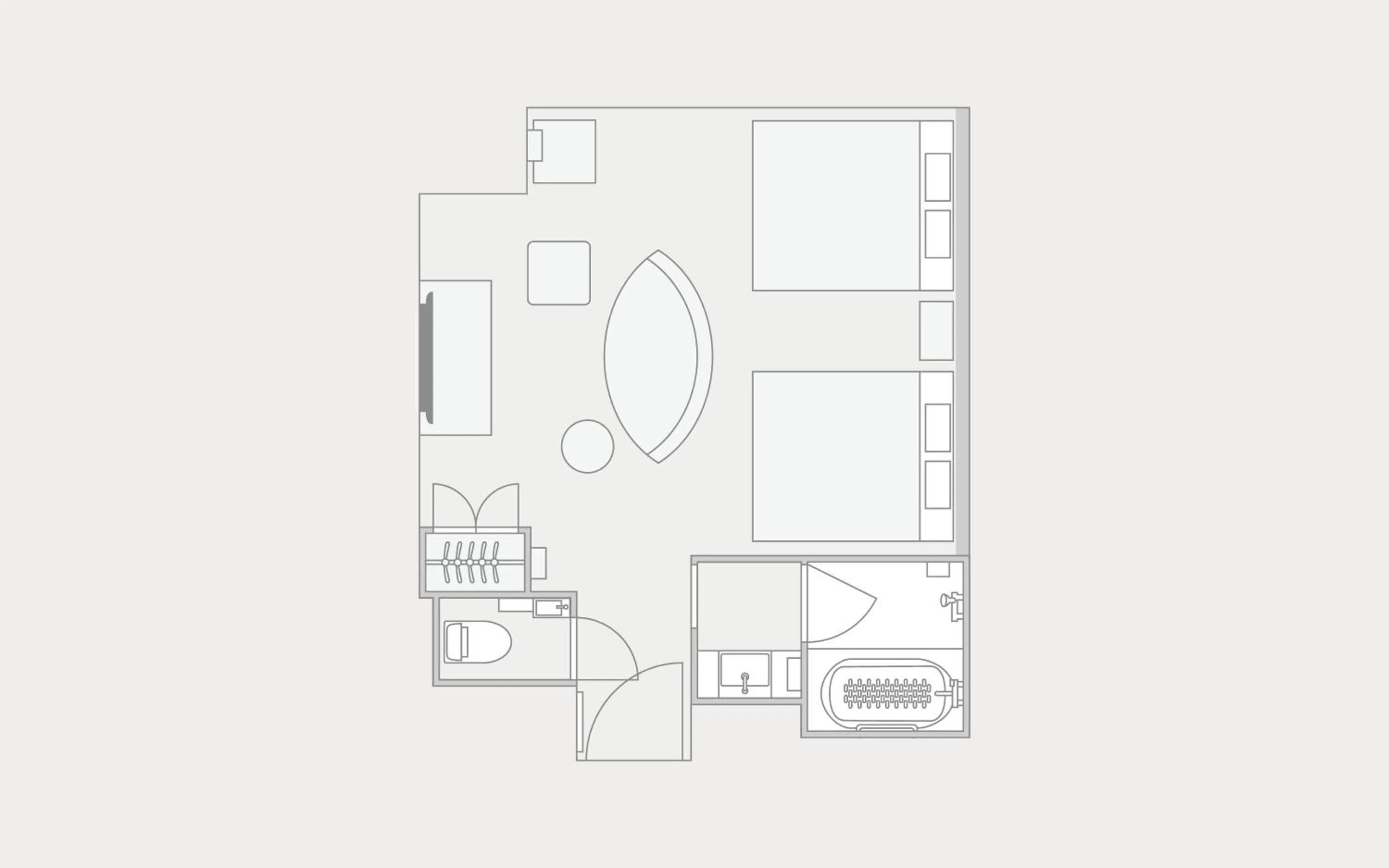 Floor plan in karaksa hotel grande Shin-Osaka Tower