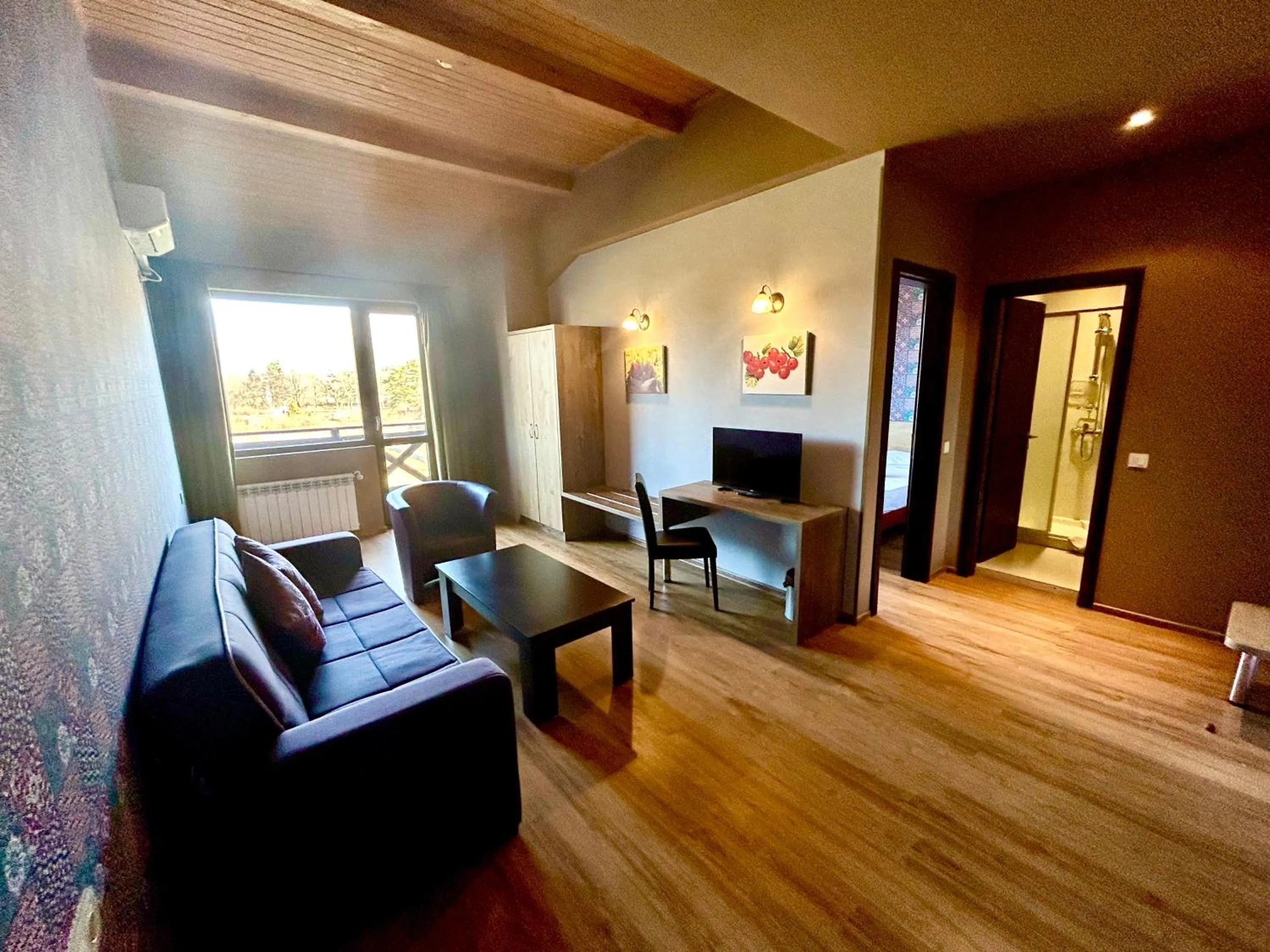 Communal lounge/ TV room in Dragoman Hotel