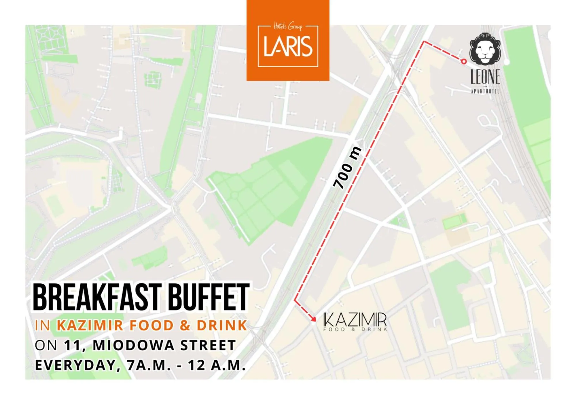 Buffet breakfast in Leone Aparthotel