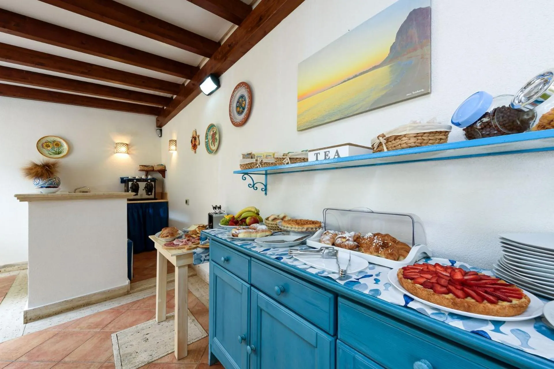 Breakfast in La Meridiana Hotel