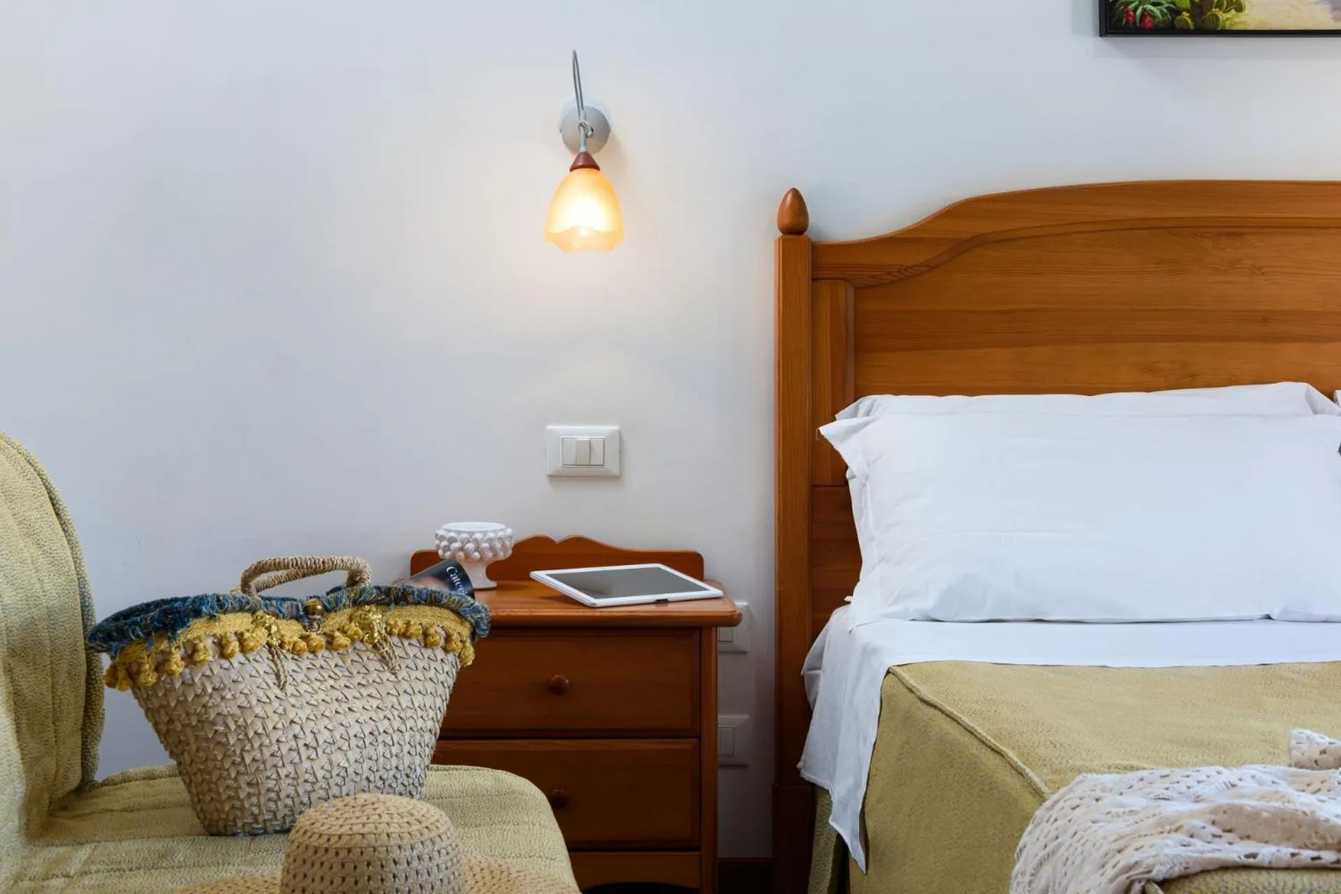 Bed in La Meridiana Hotel