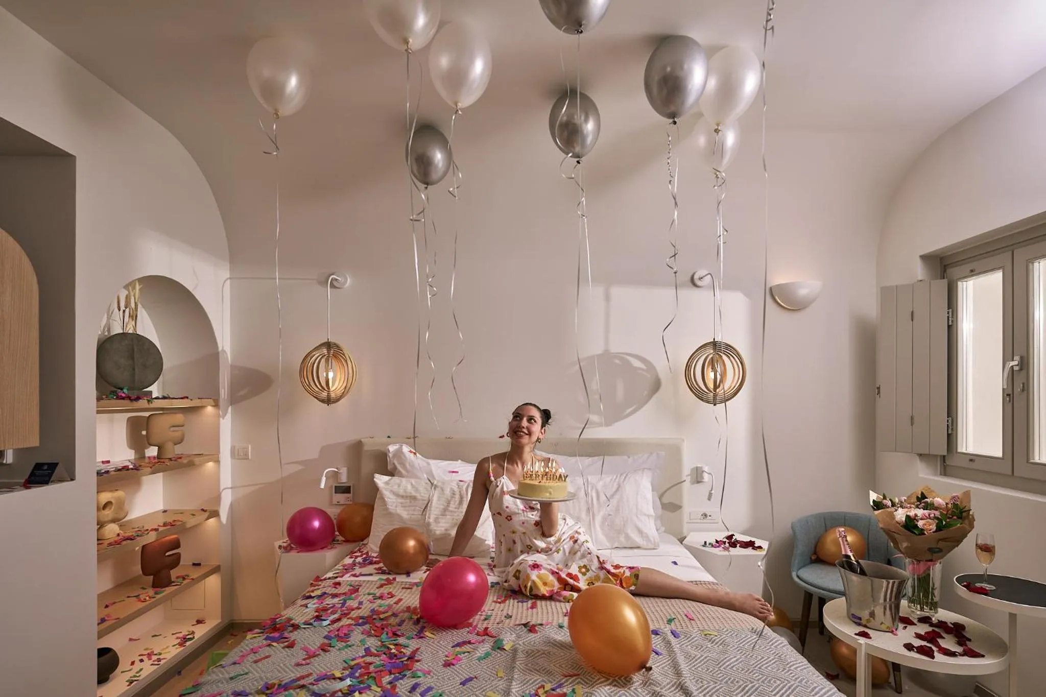 Bed in Meltemi Blu - Adults Only