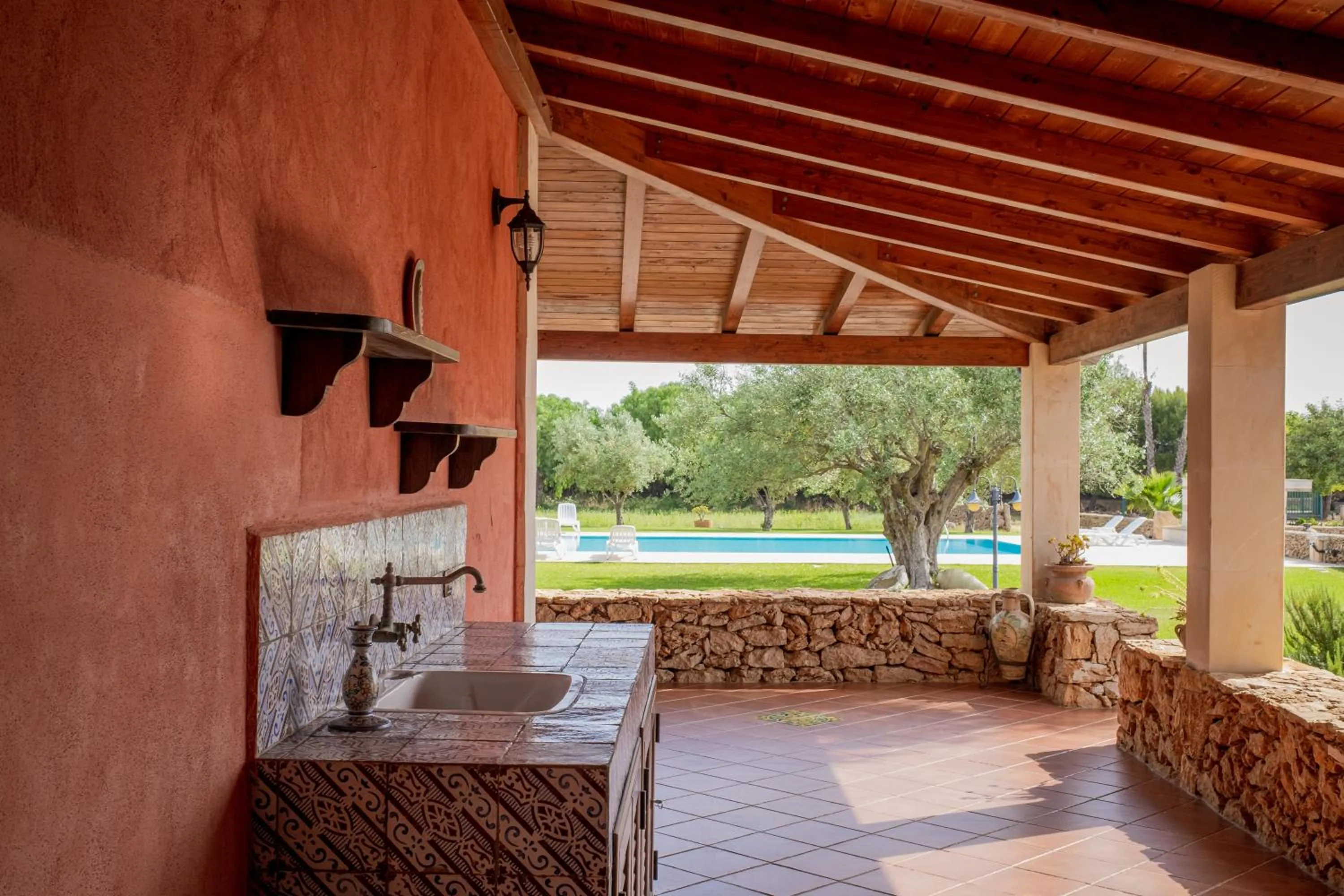 Pool view in Agriturismo Masseria Sant' Elia