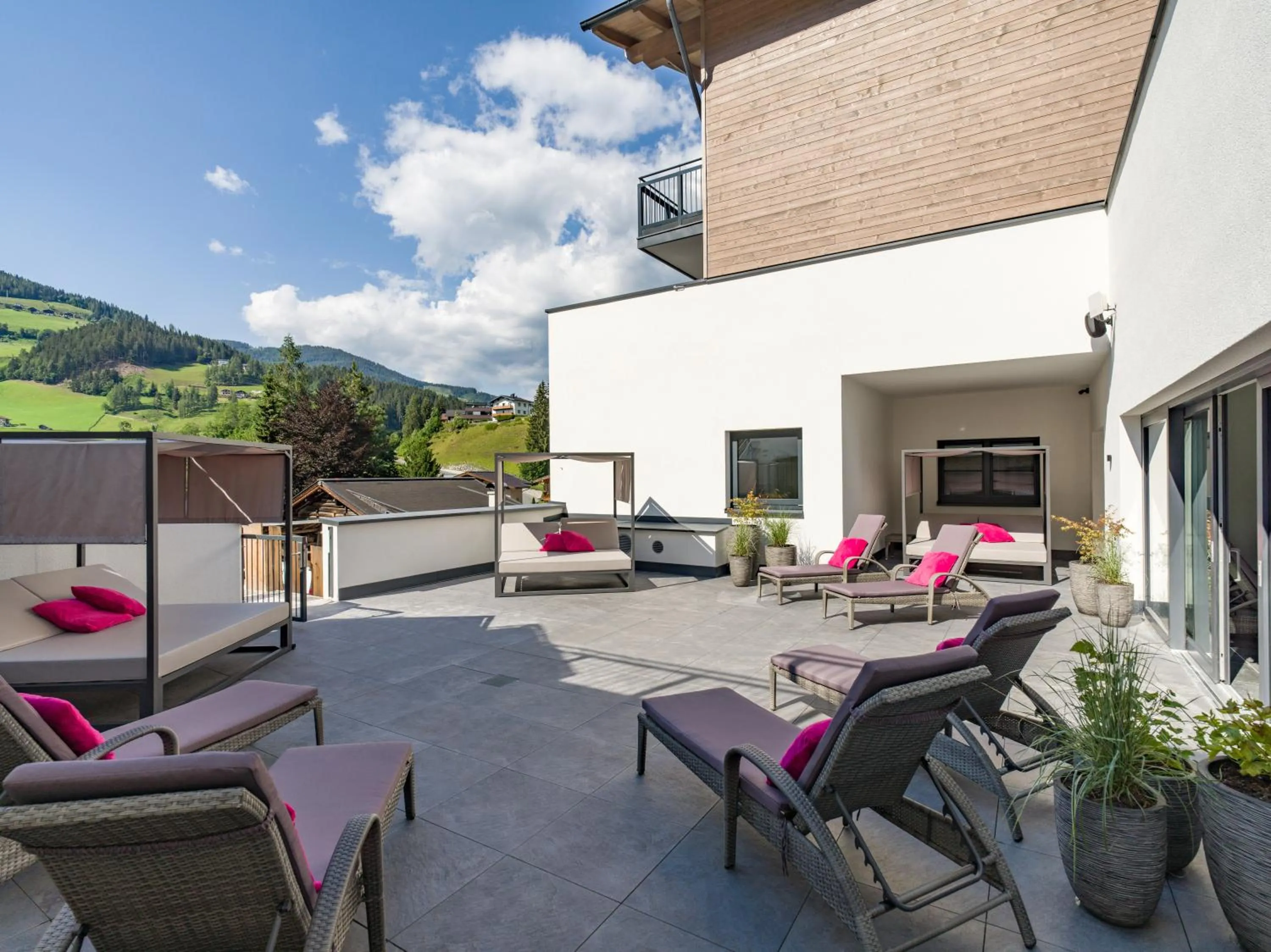 Patio in Hotel Adapura Wagrain