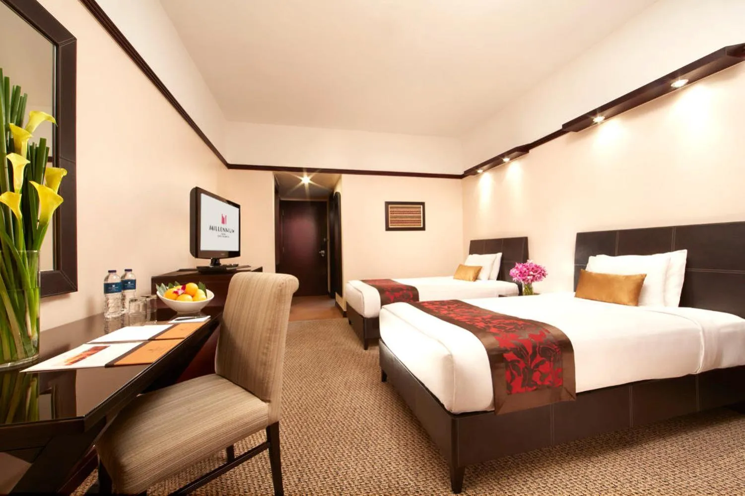 Bed in Millennium Hotel Sirih Jakarta