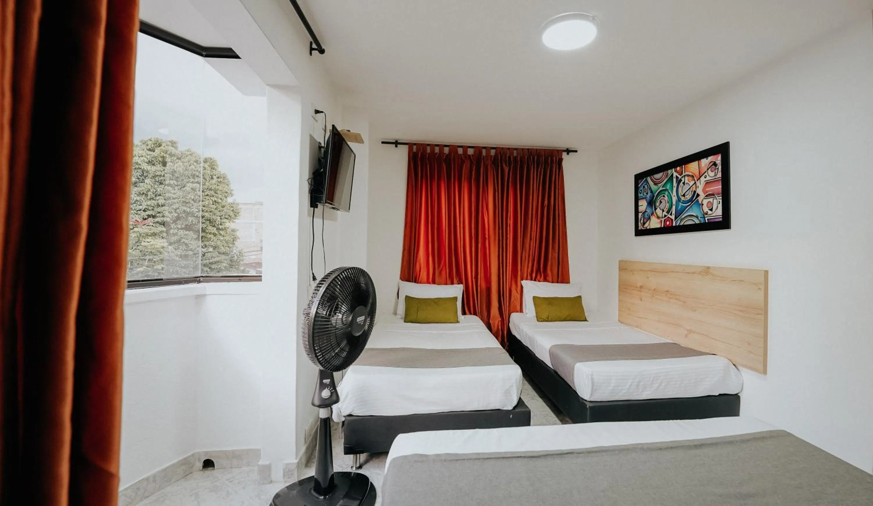 Bed in Hotel Balcones del Estadio