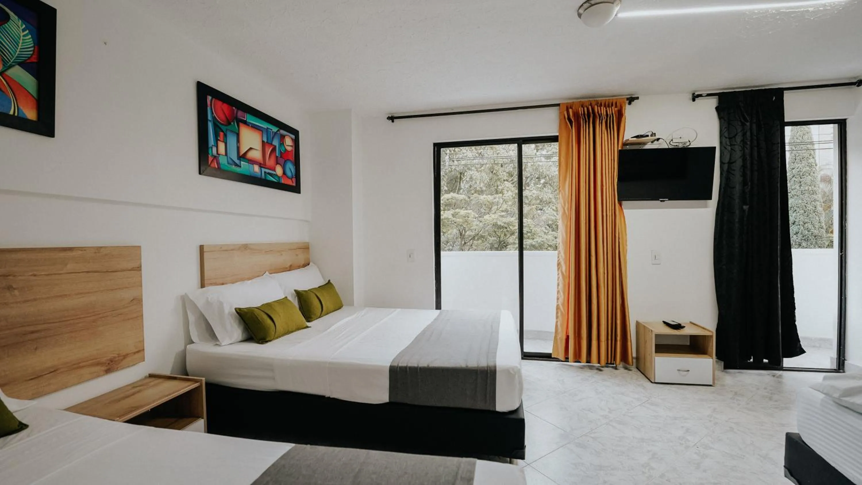 Bed in Hotel Balcones del Estadio