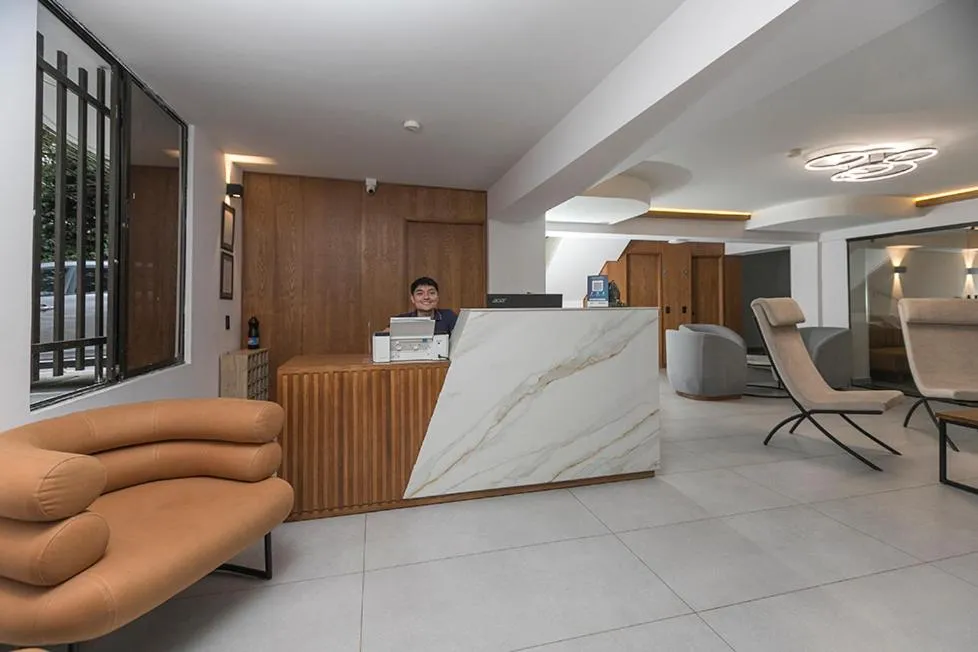 Lobby or reception in Hotel Balcones del Estadio