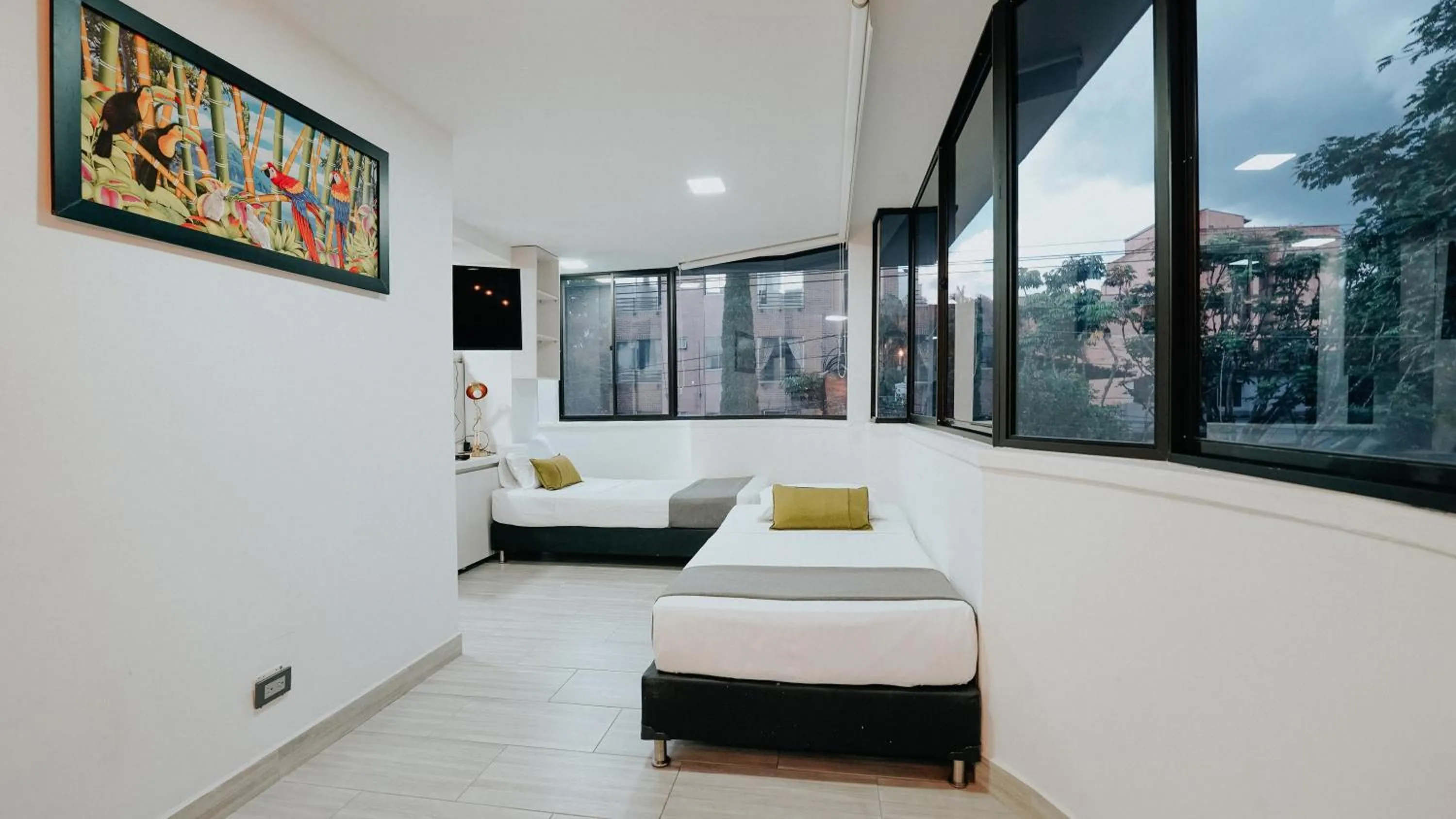 Bed in Hotel Balcones del Estadio