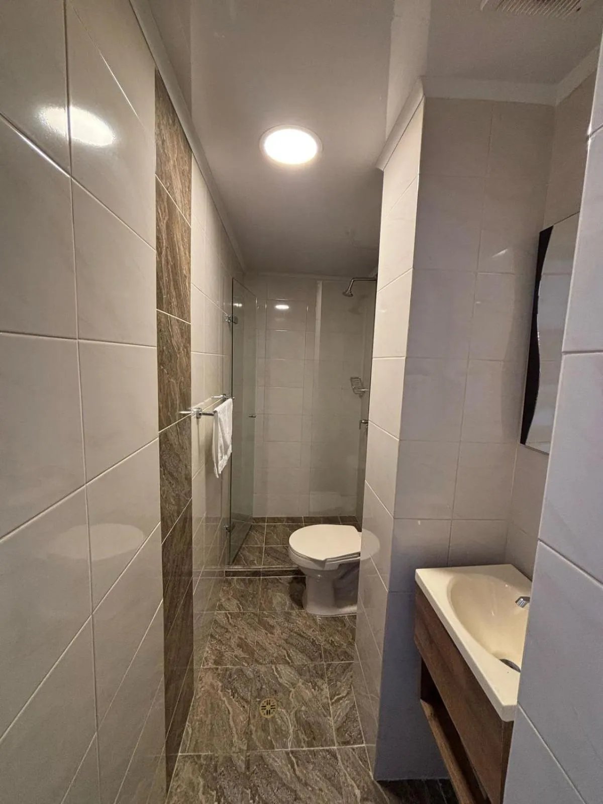 Shower in Hotel Balcones del Estadio