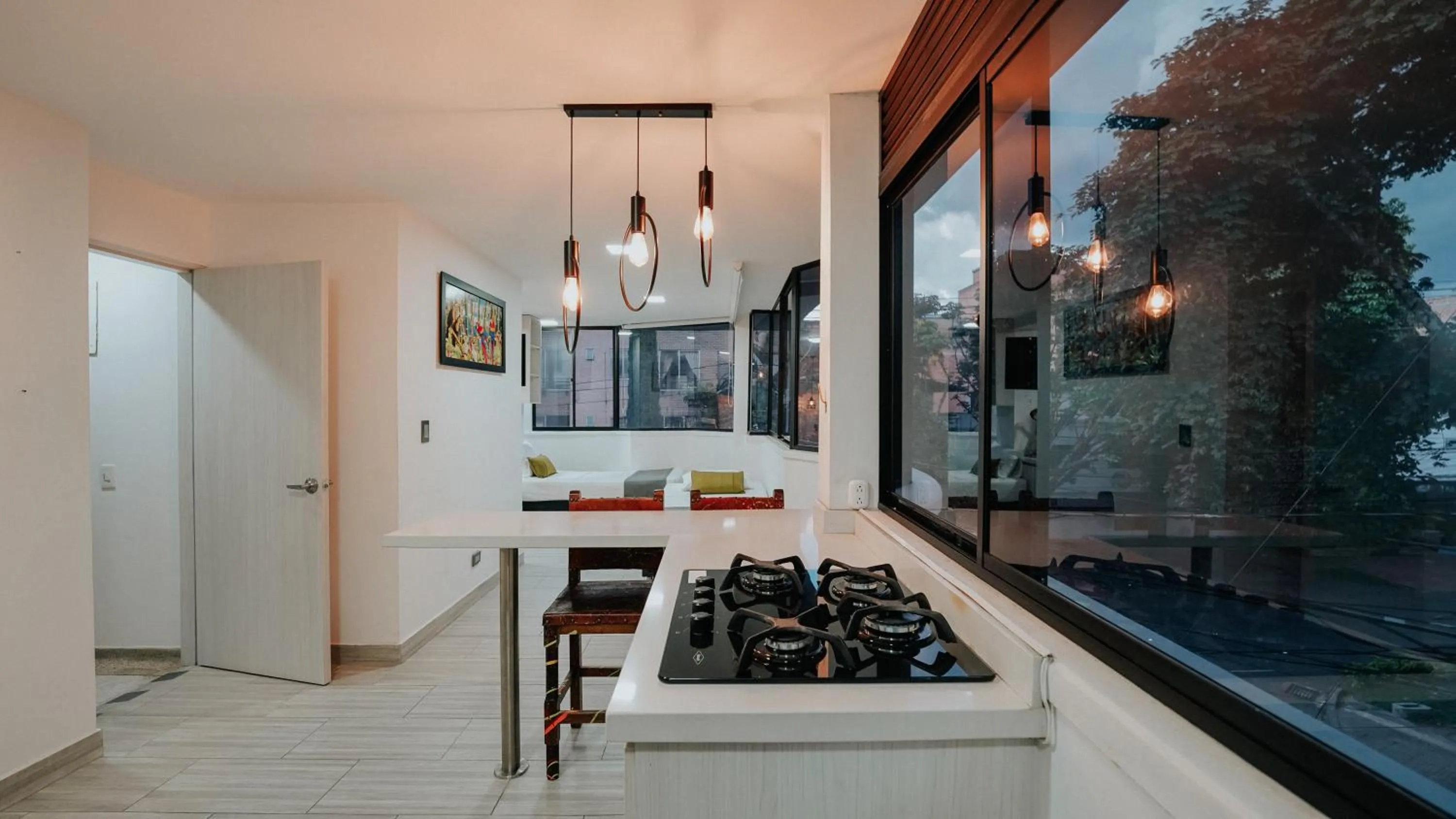 Kitchen or kitchenette in Hotel Balcones del Estadio